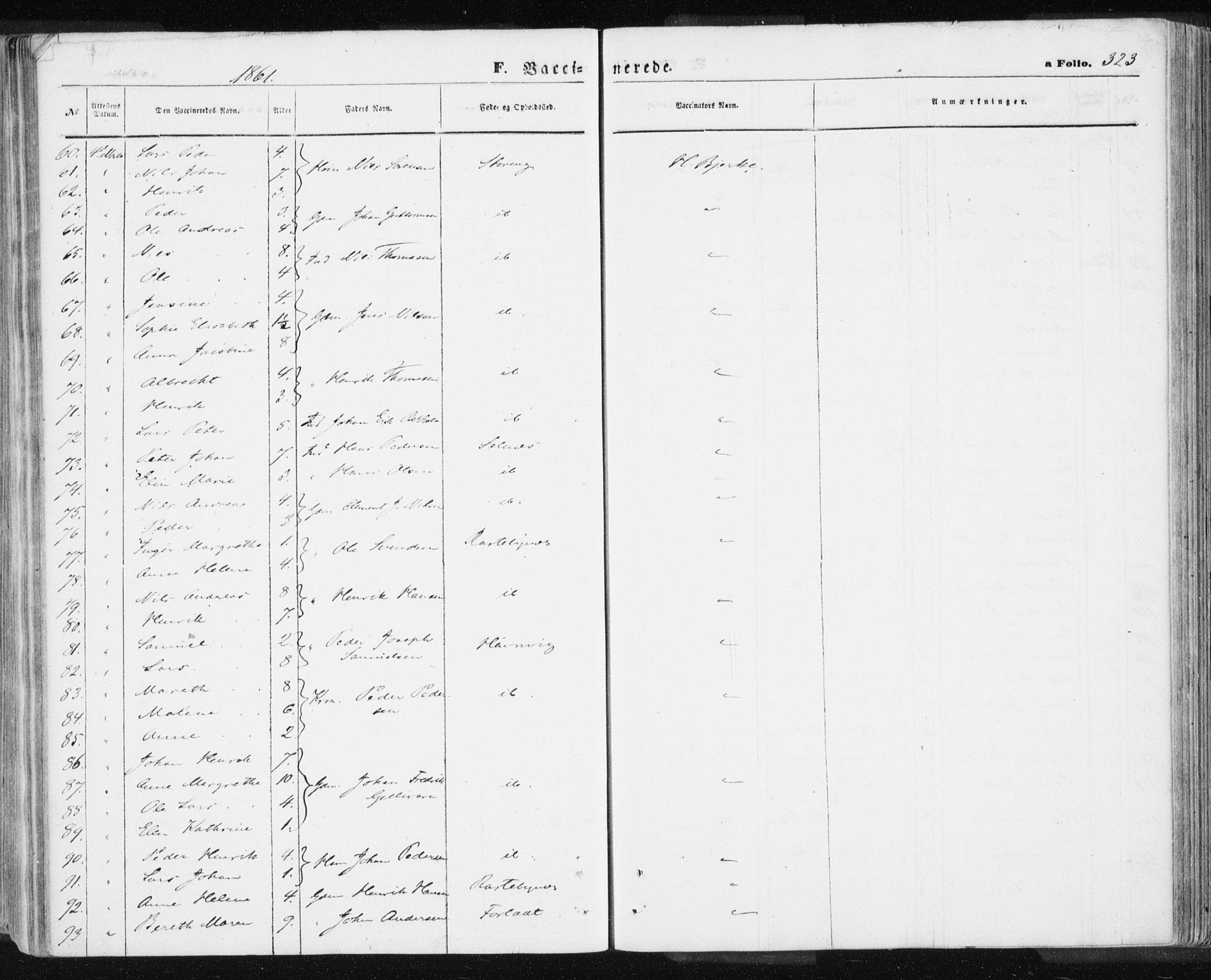 Lyngen sokneprestembete, AV/SATØ-S-1289/H/He/Hea/L0005kirke: Parish register (official) no. 5, 1859-1869, p. 323