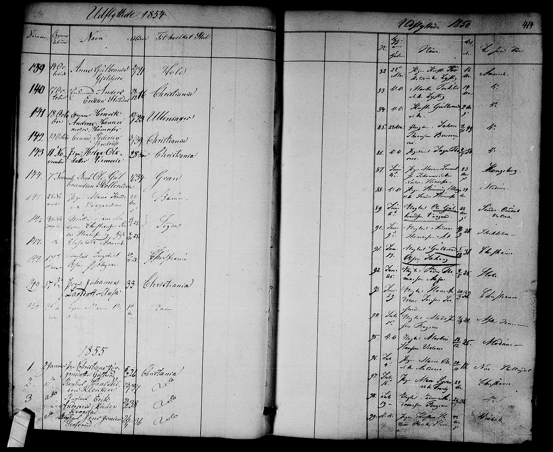 Norderhov kirkebøker, SAKO/A-237/F/Fa/L0011: Parish register (official) no. 11, 1847-1856, p. 414
