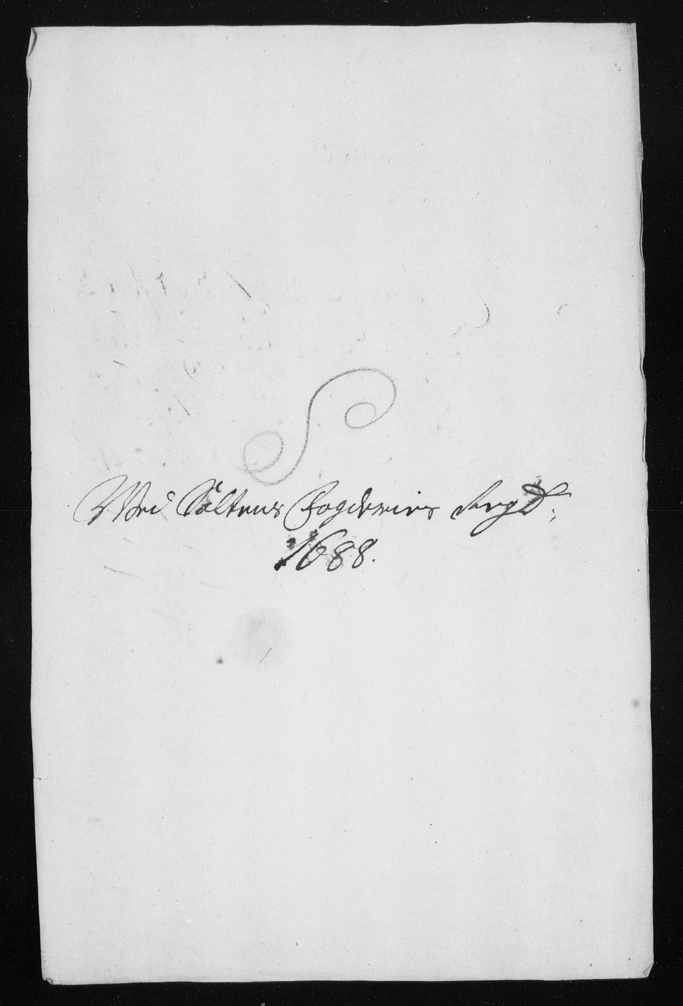 Rentekammeret inntil 1814, Reviderte regnskaper, Stiftamtstueregnskaper, Trondheim stiftamt og Nordland amt, AV/RA-EA-6044/R/Rh/L0011: Nordland amt, 1688