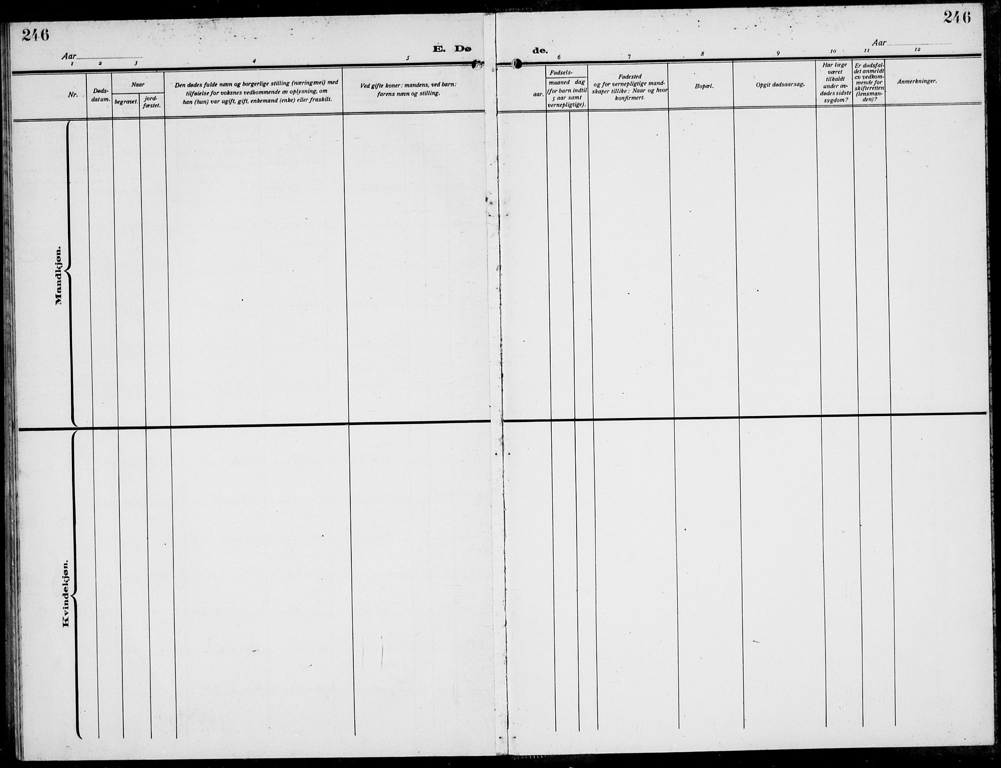 Eiker kirkebøker, AV/SAKO-A-4/G/Ga/L0010: Parish register (copy) no. I 10, 1925-1934, p. 246