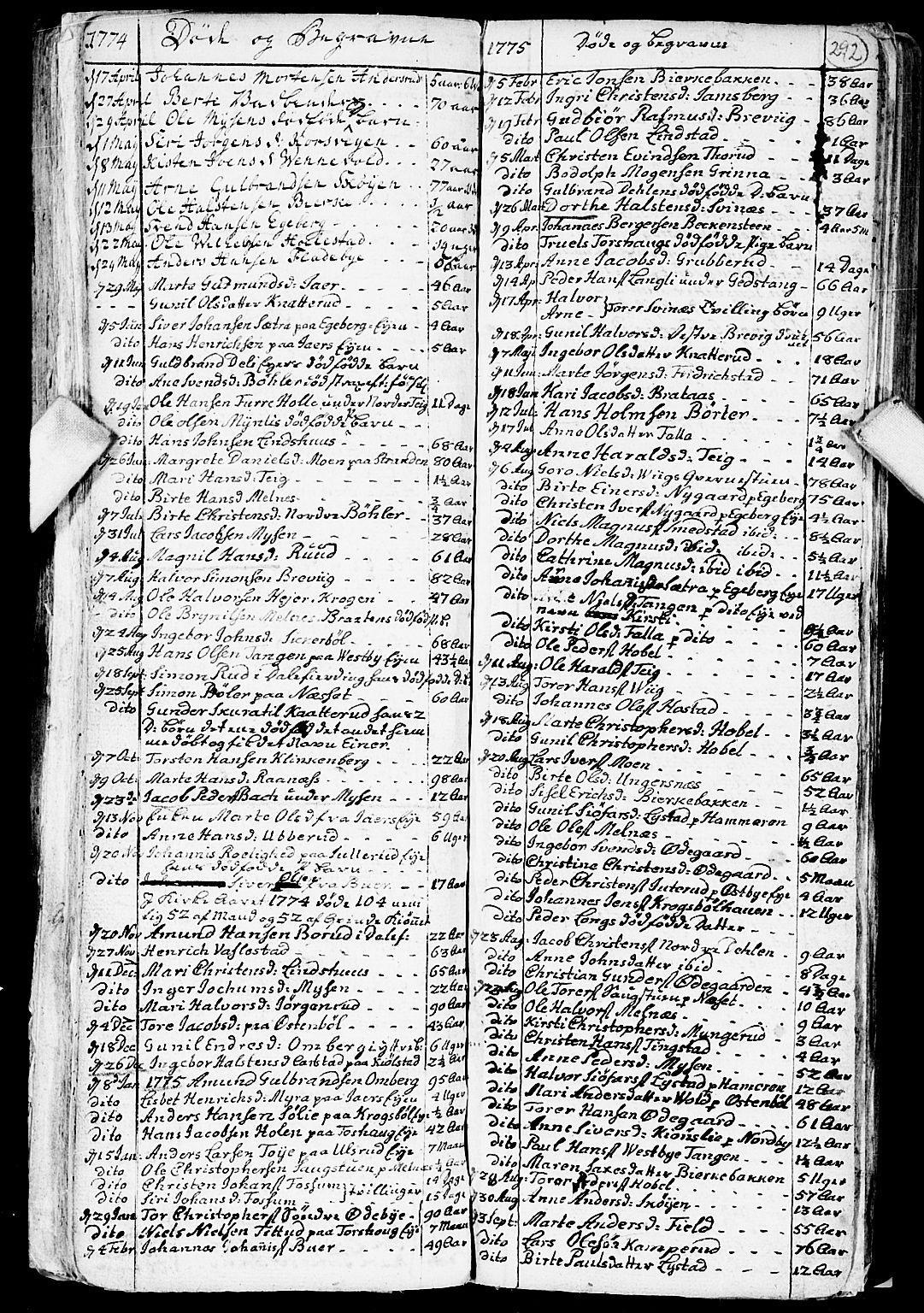 Enebakk prestekontor Kirkebøker, SAO/A-10171c/F/Fa/L0002: Parish register (official) no. I 2, 1755-1806, p. 291-292