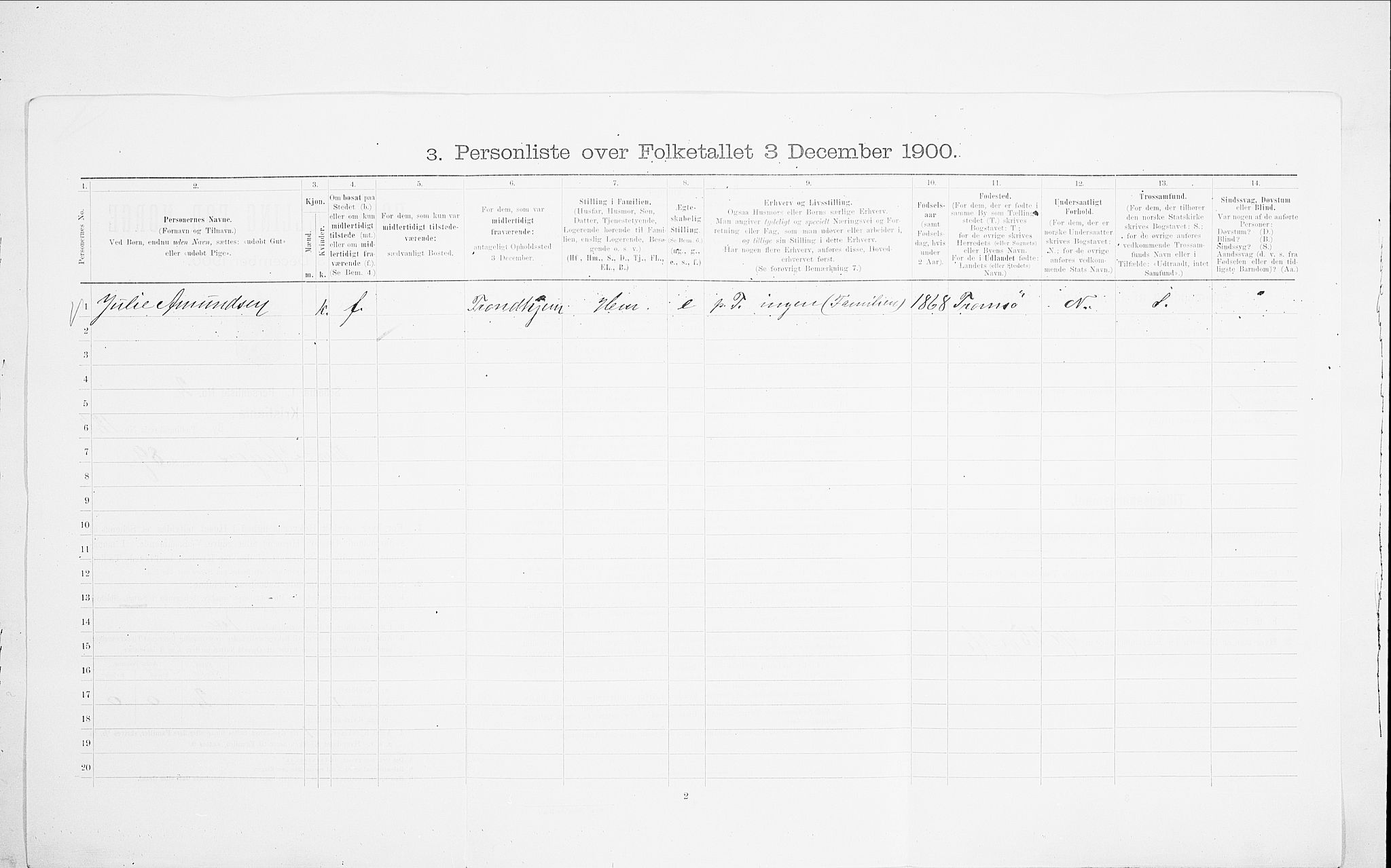 SAO, 1900 census for Kristiania, 1900, p. 100220