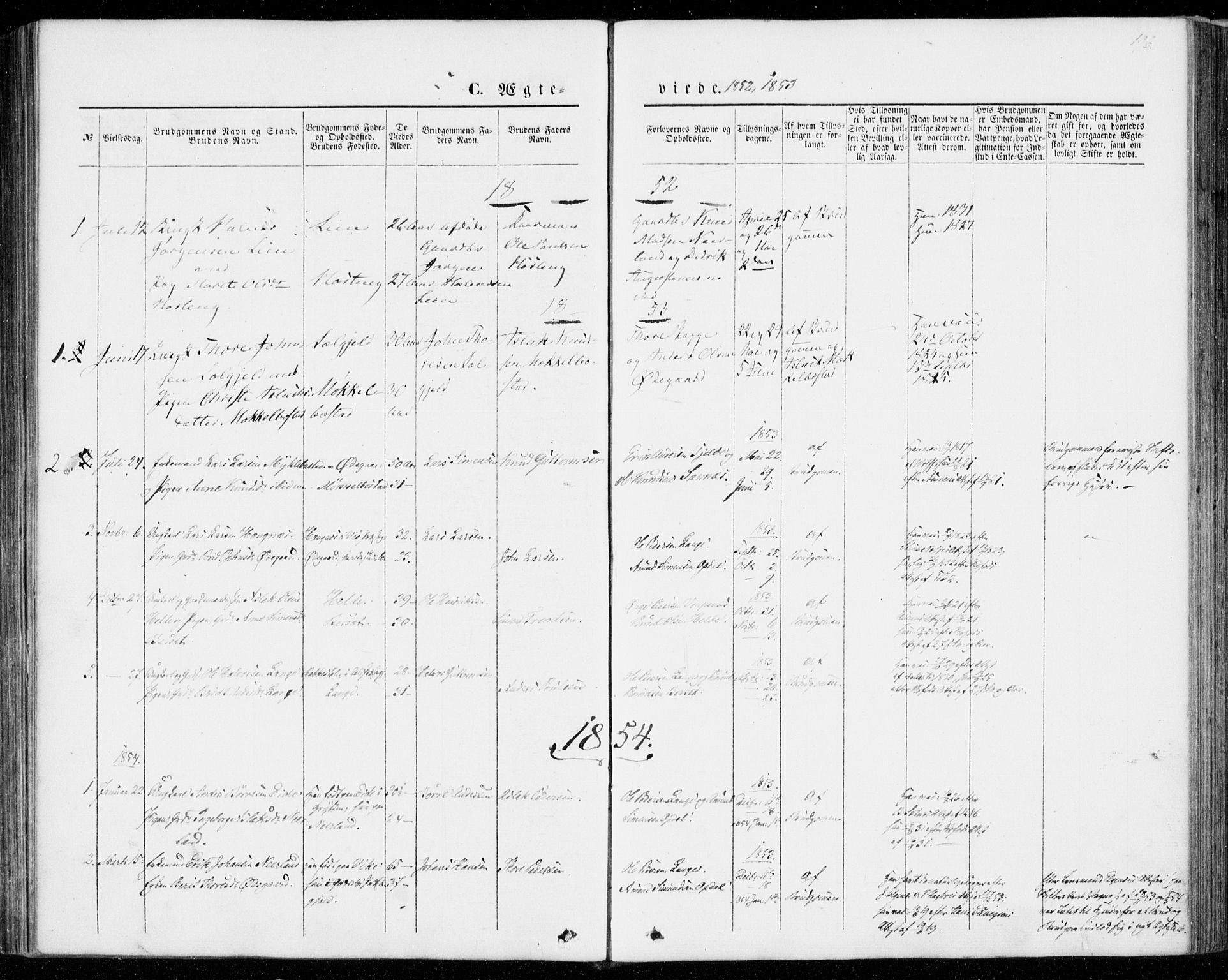 Ministerialprotokoller, klokkerbøker og fødselsregistre - Møre og Romsdal, SAT/A-1454/554/L0643: Parish register (official) no. 554A01, 1846-1879, p. 196