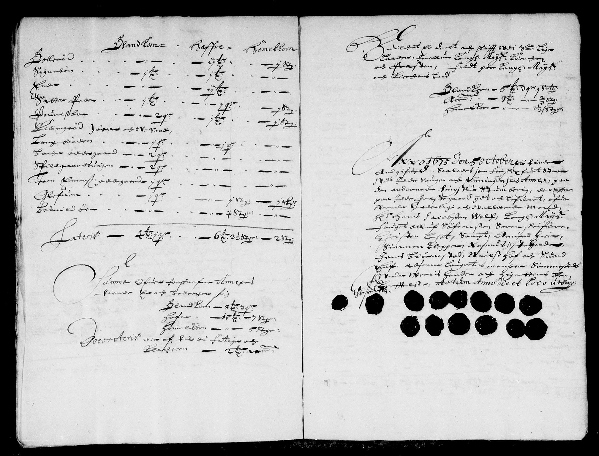 Rentekammeret inntil 1814, Reviderte regnskaper, Stiftamtstueregnskaper, Landkommissariatet på Akershus og Akershus stiftamt, AV/RA-EA-5869/R/Rb/L0114: Akershus stiftamt, 1675