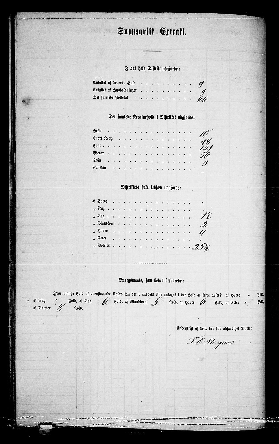 RA, 1865 census for Flesberg, 1865, p. 89