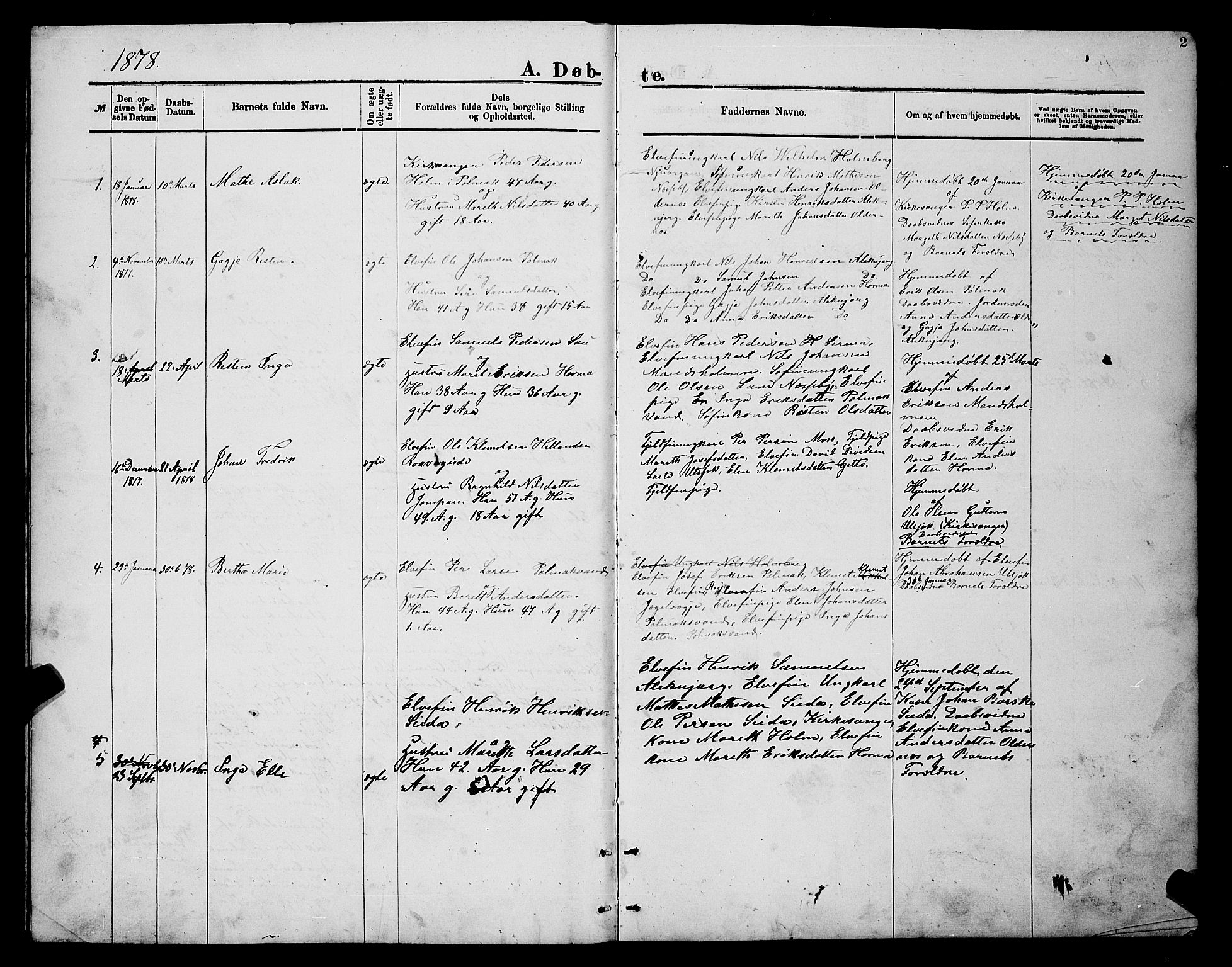 Nesseby sokneprestkontor, AV/SATØ-S-1330/H/Hb/L0007klokker: Parish register (copy) no. 7, 1877-1884, p. 2