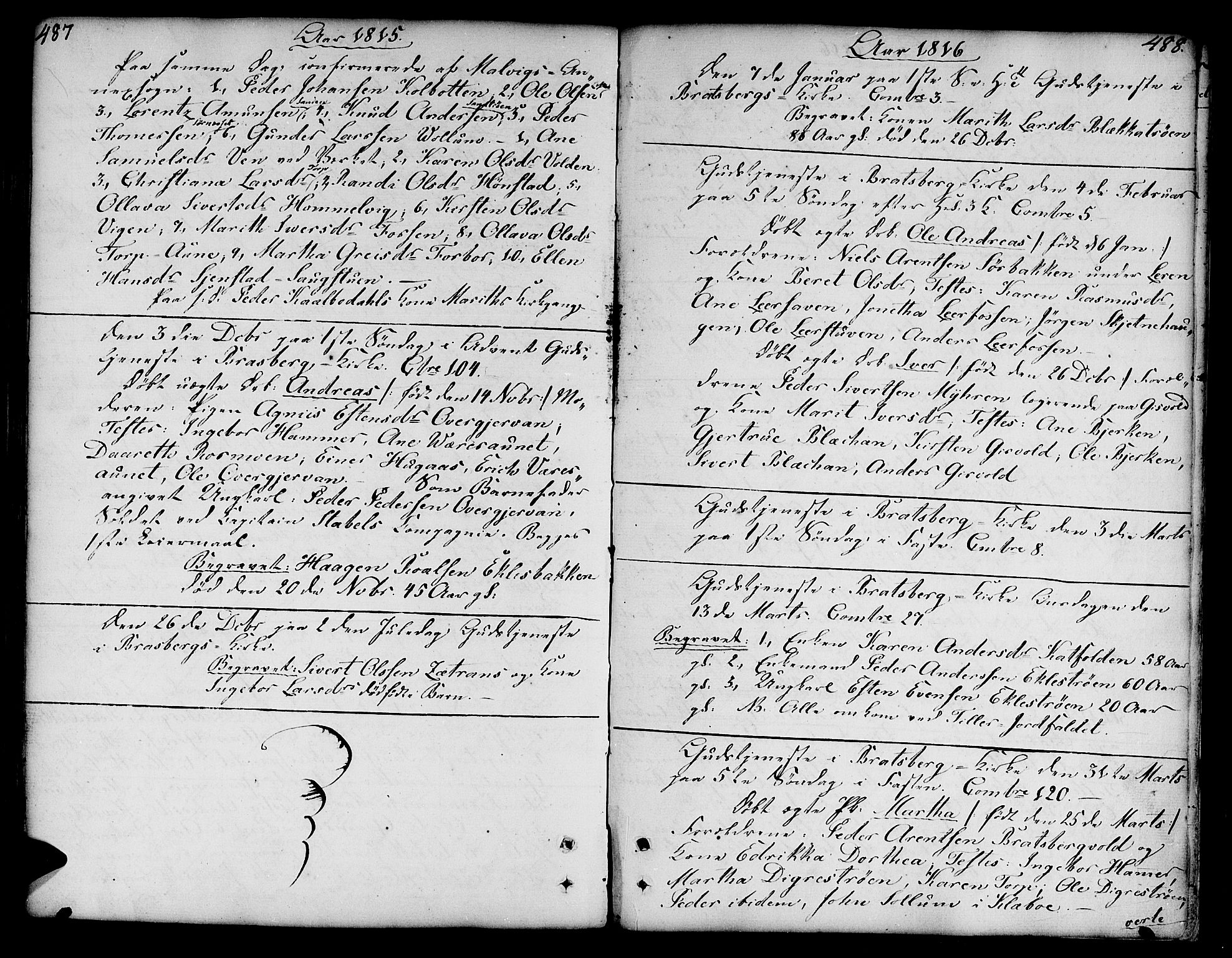 Ministerialprotokoller, klokkerbøker og fødselsregistre - Sør-Trøndelag, SAT/A-1456/606/L0282: Parish register (official) no. 606A02 /3, 1781-1817, p. 487-488