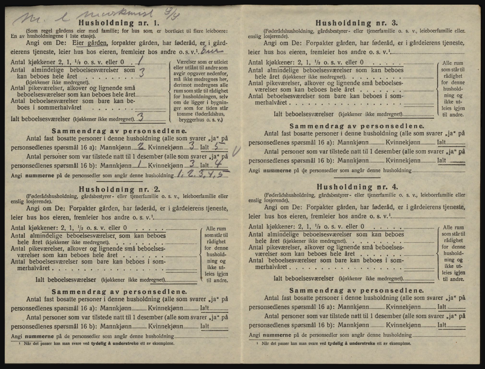 SAO, 1920 census for Glemmen, 1920, p. 1180