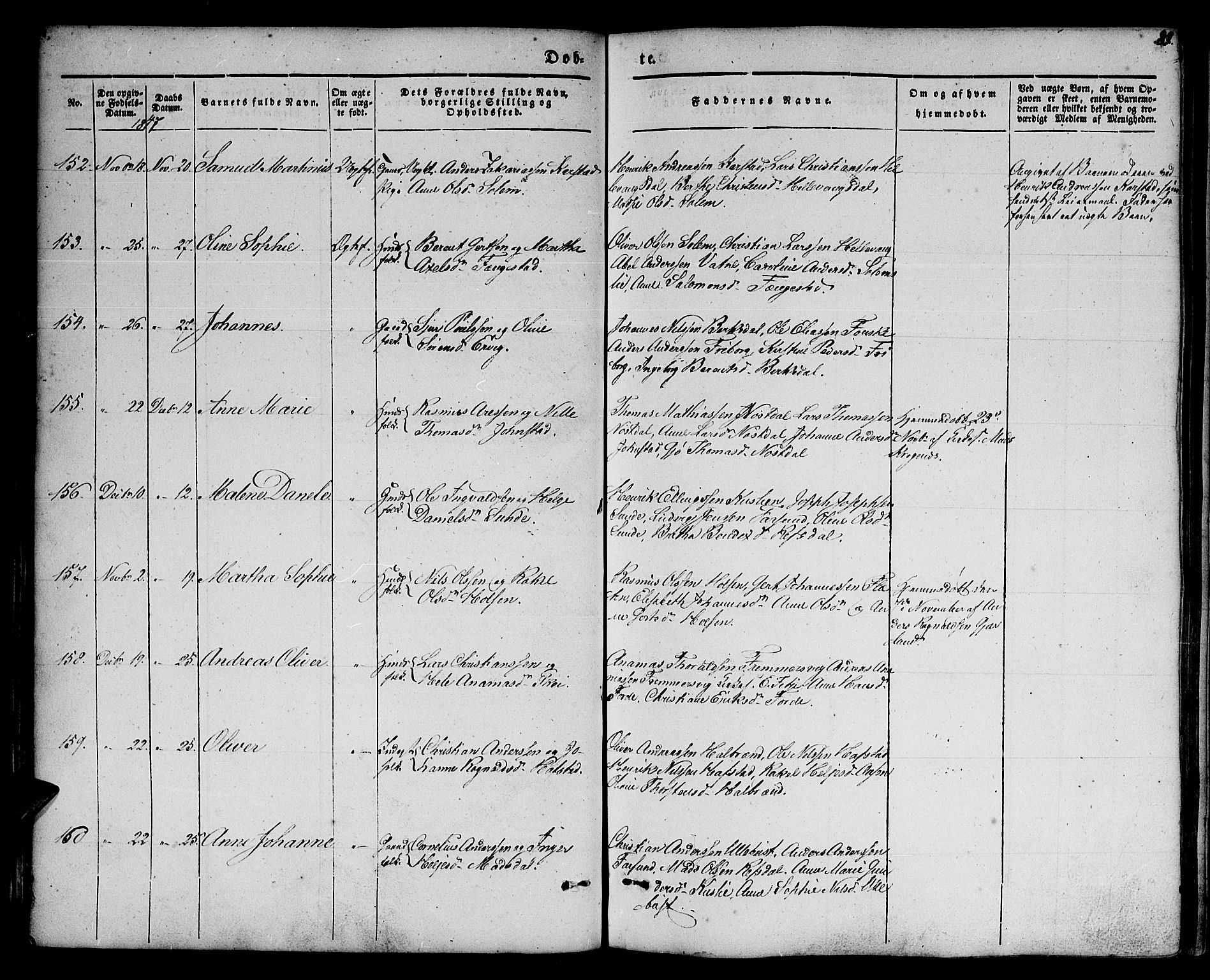 Førde sokneprestembete, AV/SAB-A-79901/H/Haa/Haaa/L0007: Parish register (official) no. A 7, 1843-1860, p. 89