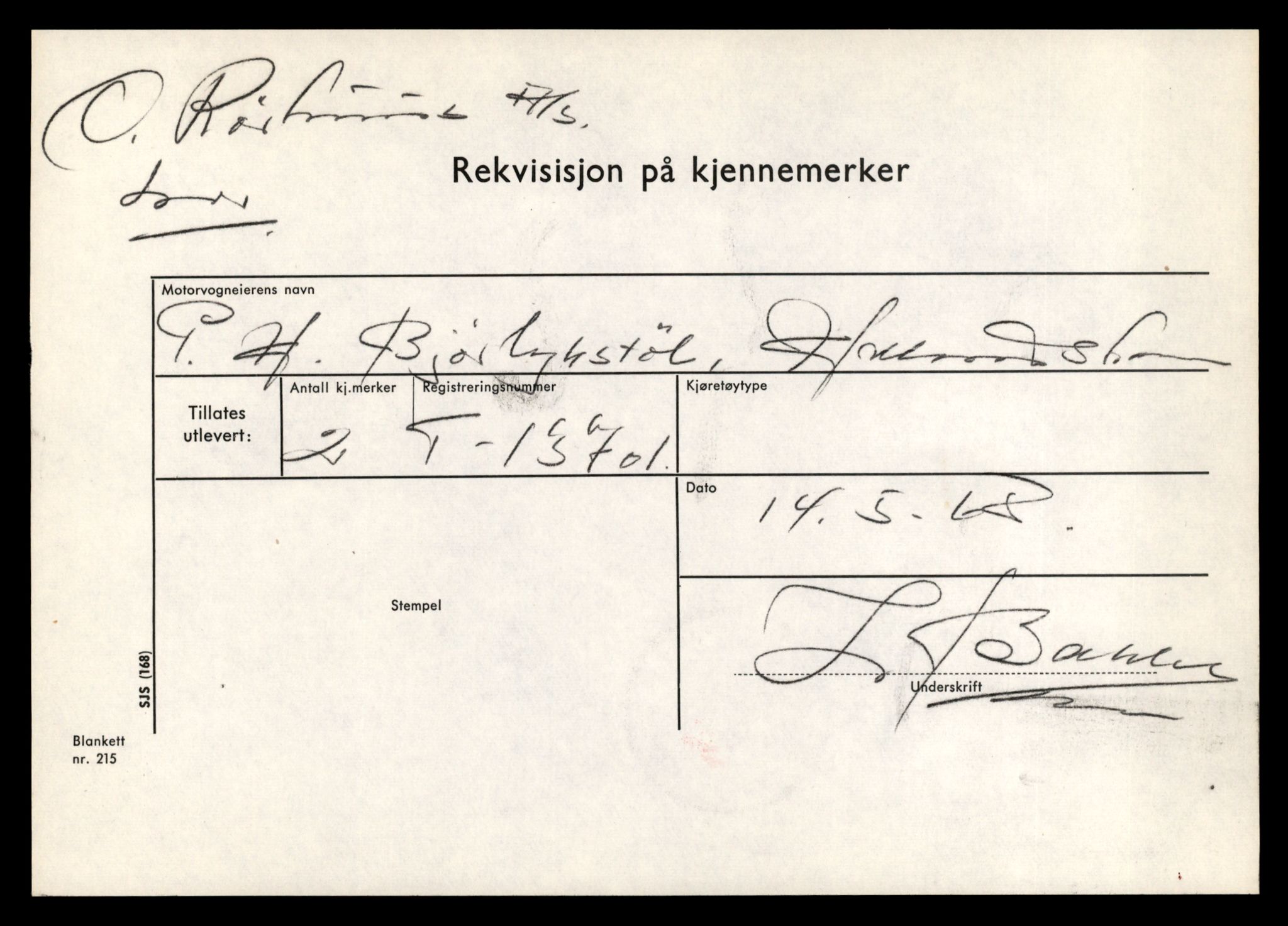 Møre og Romsdal vegkontor - Ålesund trafikkstasjon, AV/SAT-A-4099/F/Fe/L0040: Registreringskort for kjøretøy T 13531 - T 13709, 1927-1998, p. 2915