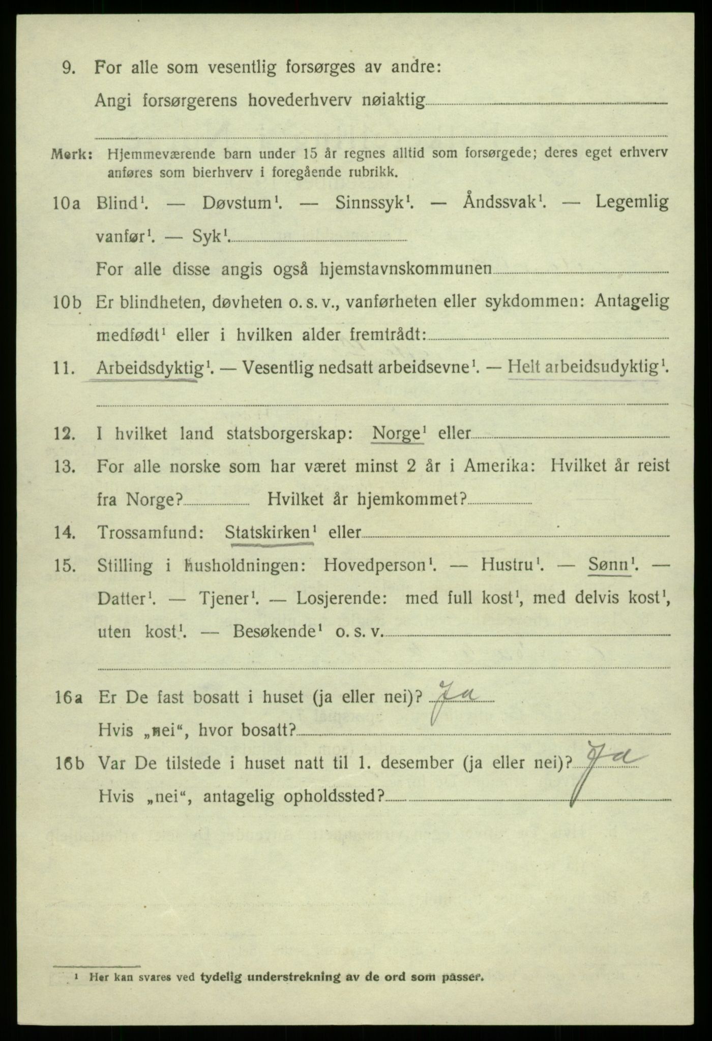 SAB, 1920 census for Hålandsdal, 1920, p. 833