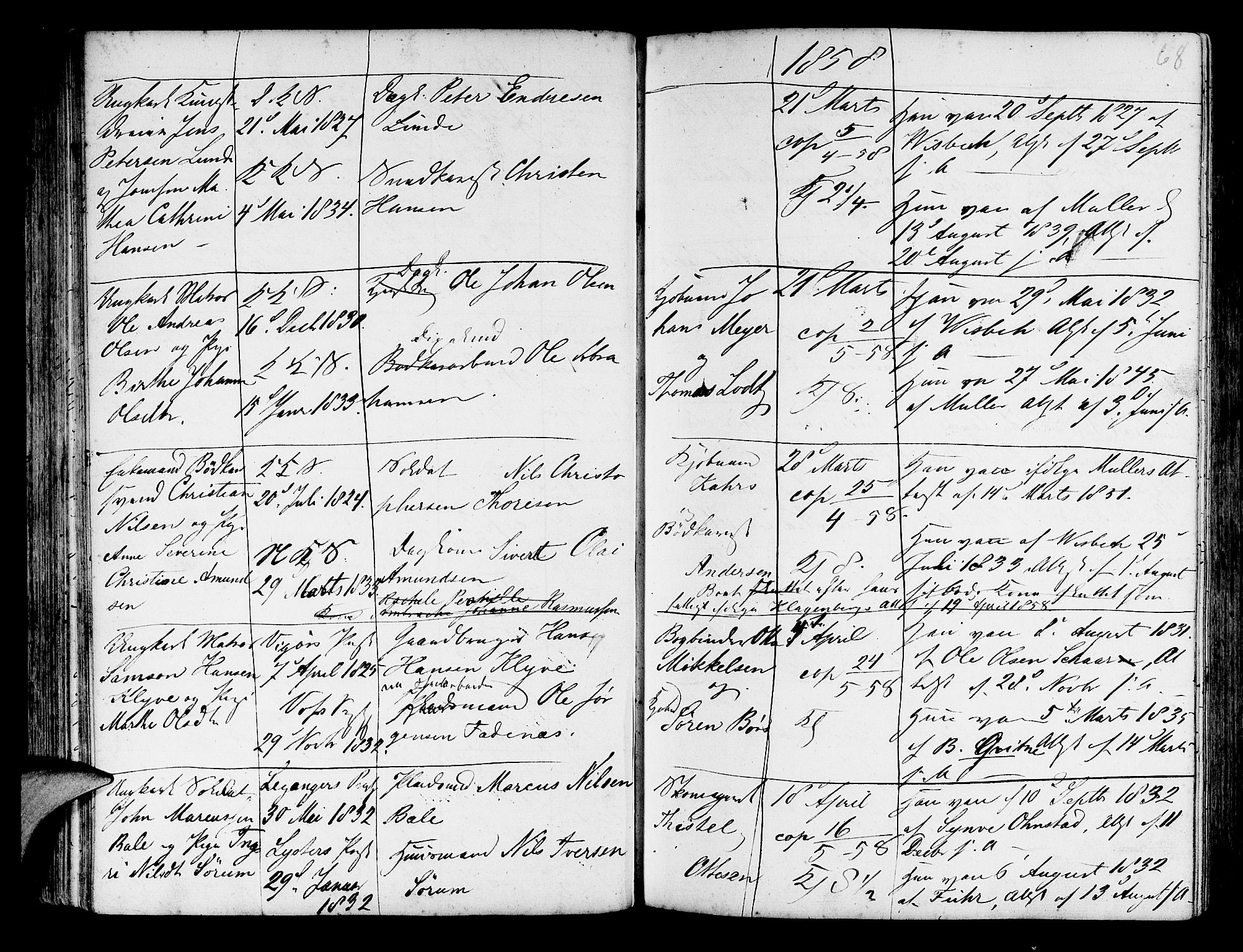 Korskirken sokneprestembete, AV/SAB-A-76101/H/Haa/L0009: Parish register (official) no. A 9, 1743-1861, p. 68