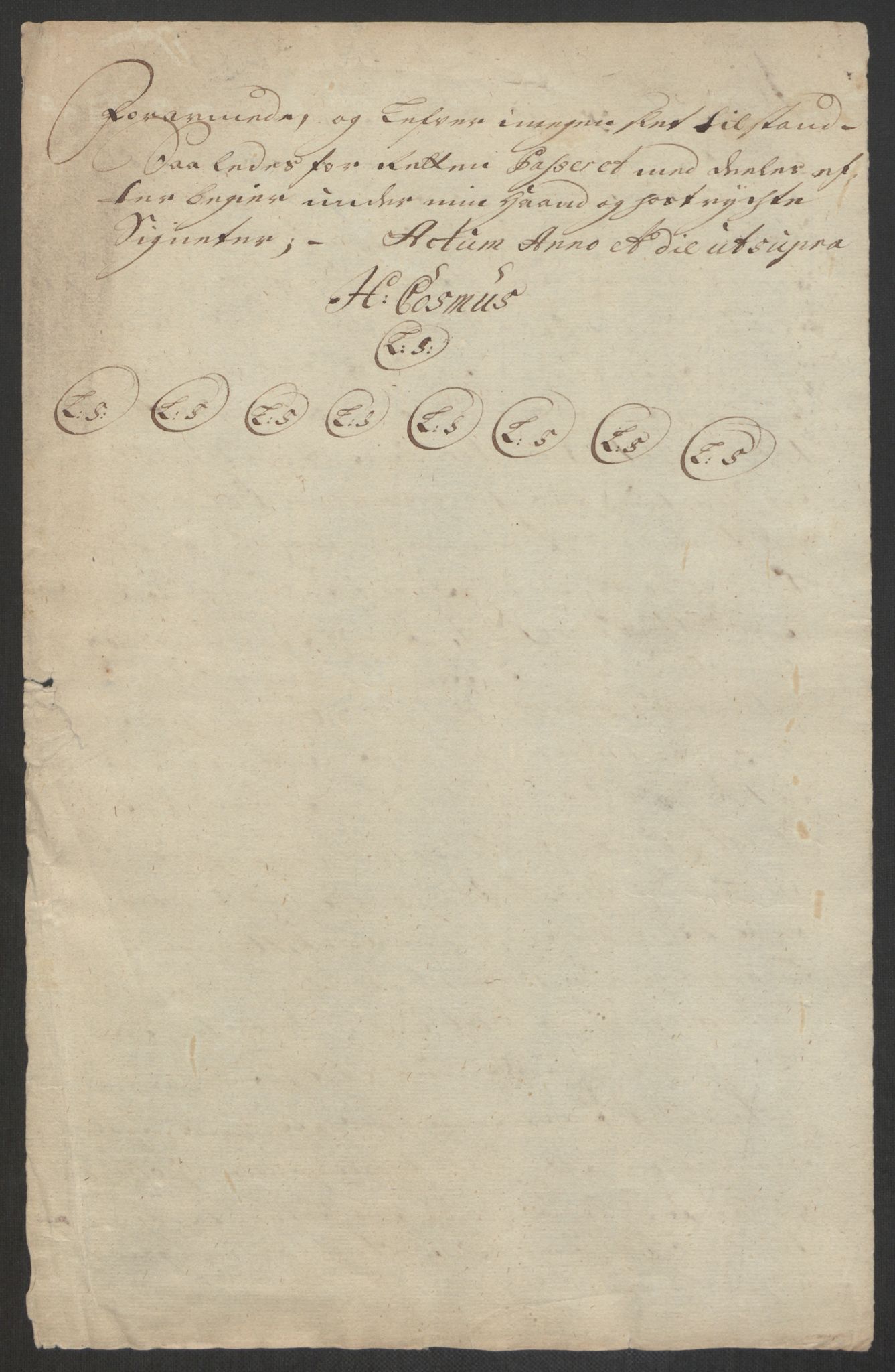 Kristiania stiftamt, AV/SAO-A-10386/E/Ed/Edp/L0001: Sorenskrivere, 1711-1721, p. 74