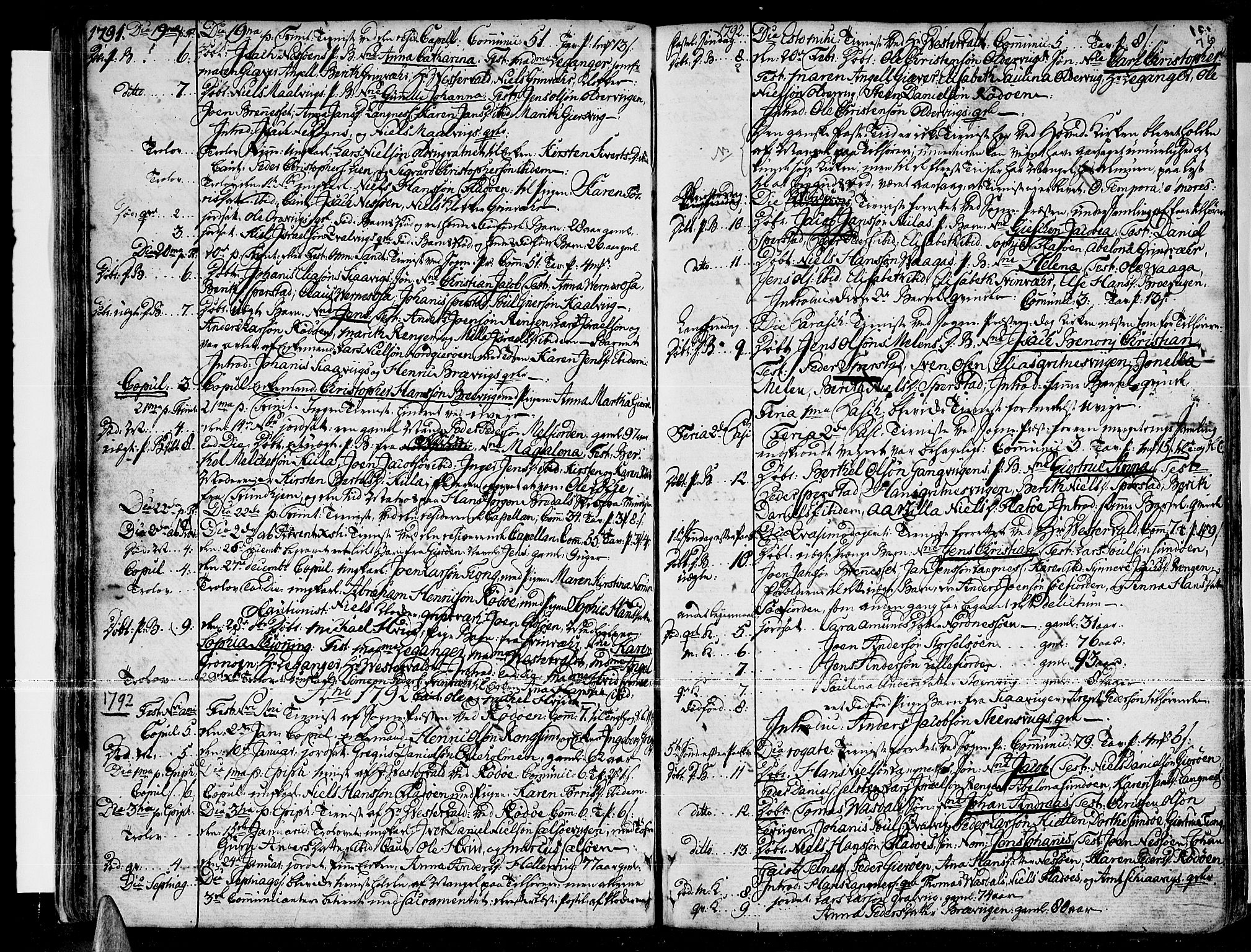 Ministerialprotokoller, klokkerbøker og fødselsregistre - Nordland, SAT/A-1459/841/L0591: Parish register (official) no. 841A03 /1, 1777-1819, p. 75-76