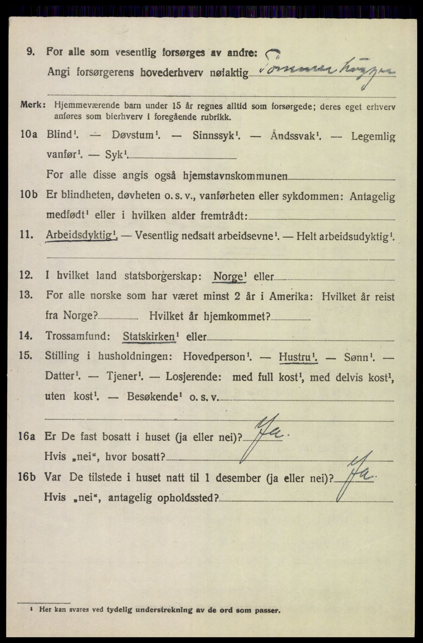 SAH, 1920 census for Øvre Rendal, 1920, p. 4272