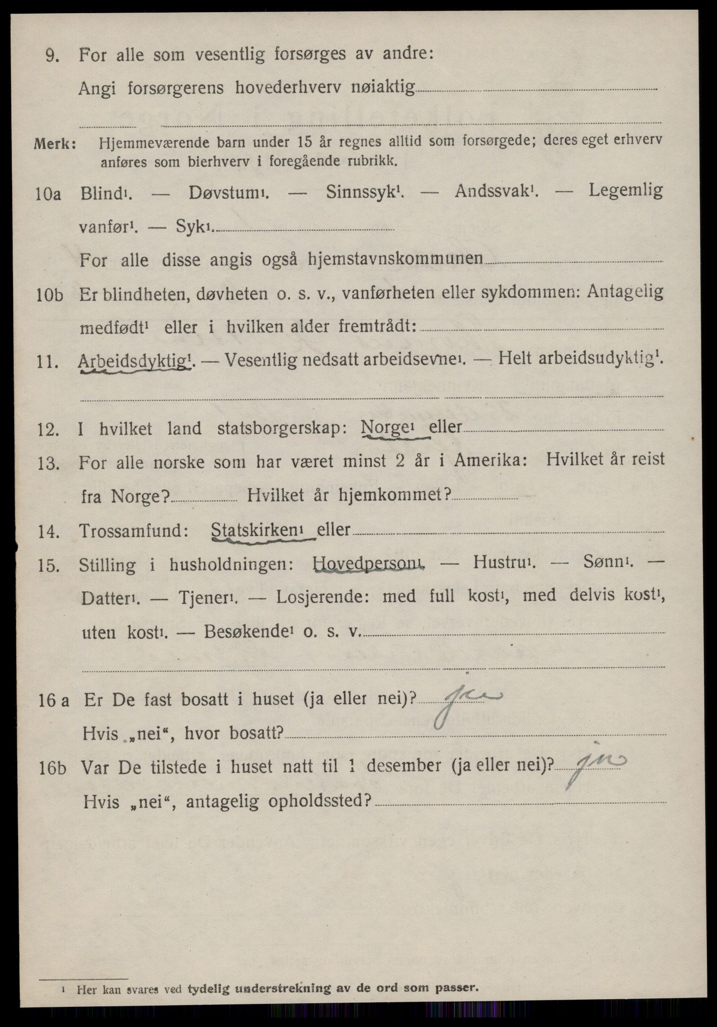 SAT, 1920 census for Ørsta, 1920, p. 3953