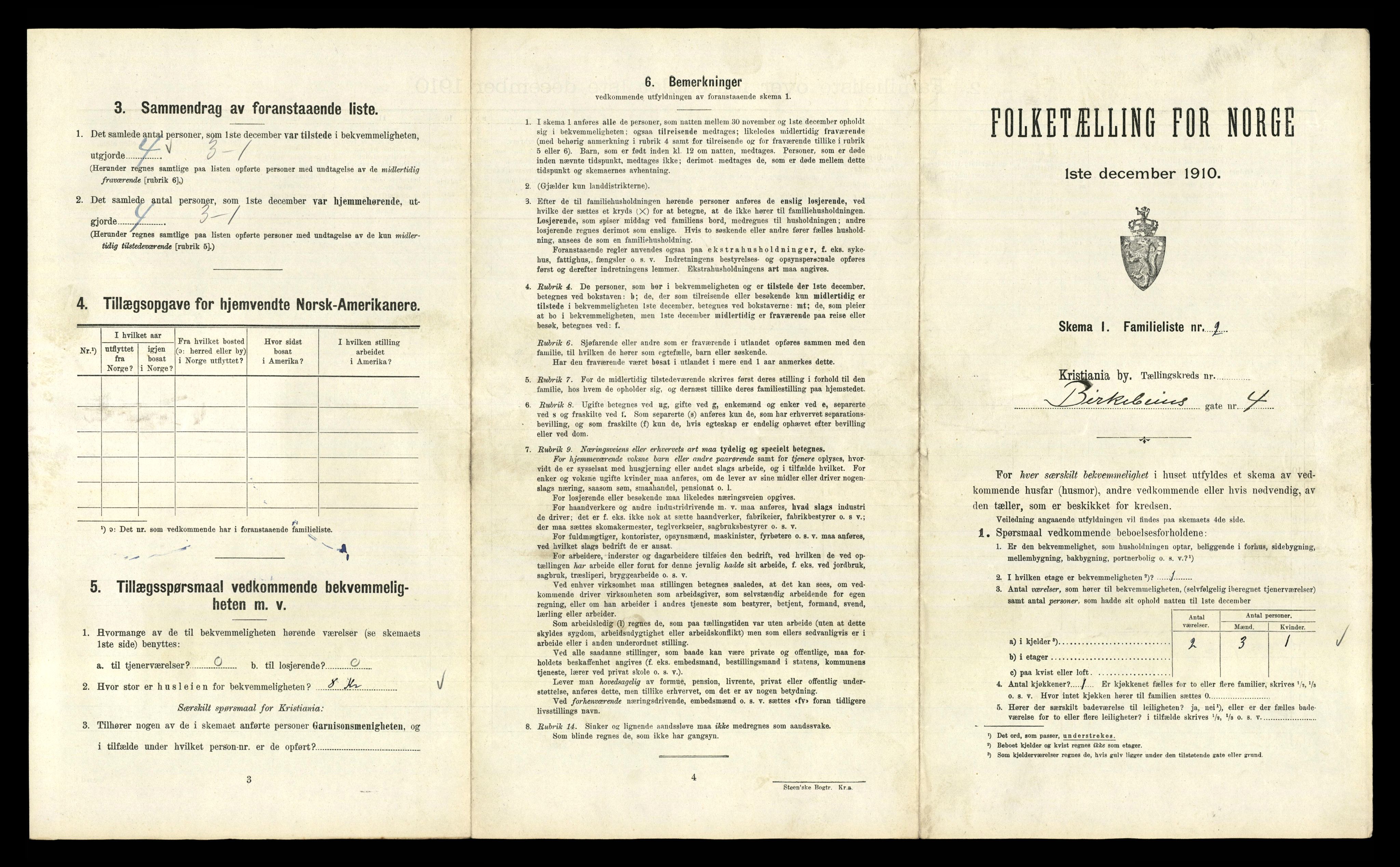 RA, 1910 census for Kristiania, 1910, p. 5785