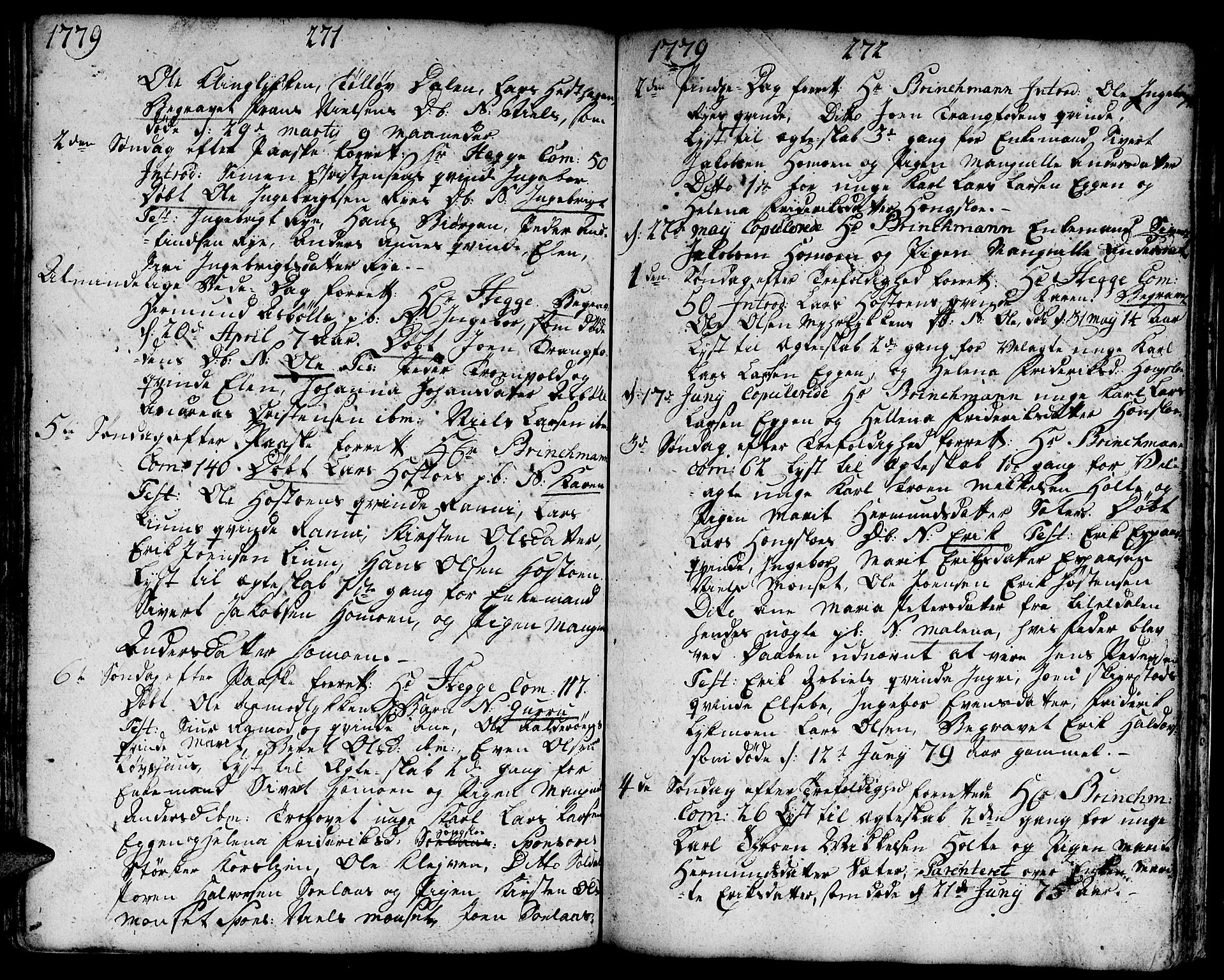 Ministerialprotokoller, klokkerbøker og fødselsregistre - Sør-Trøndelag, SAT/A-1456/671/L0840: Parish register (official) no. 671A02, 1756-1794, p. 271-272