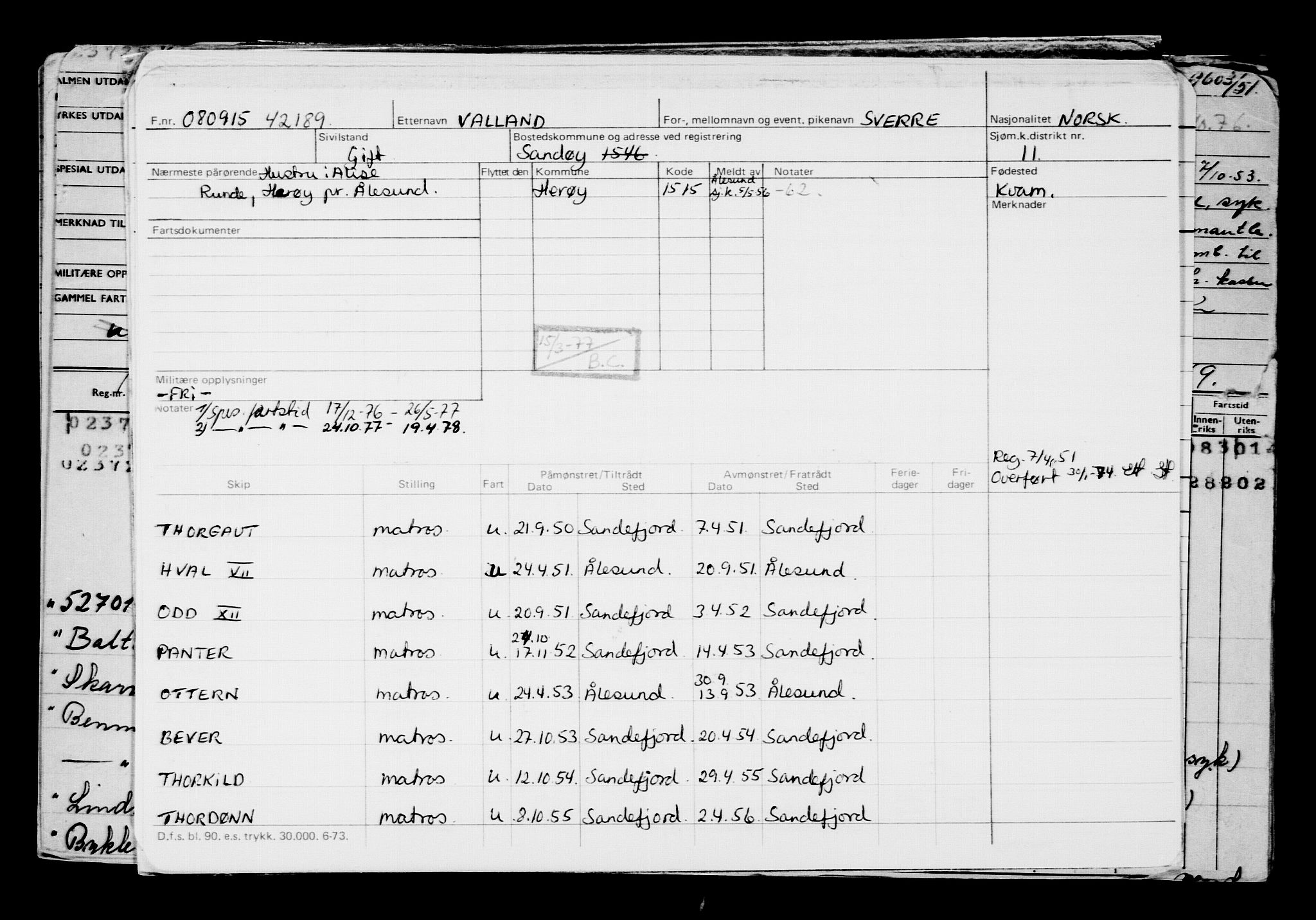 Direktoratet for sjømenn, AV/RA-S-3545/G/Gb/L0132: Hovedkort, 1915, p. 663