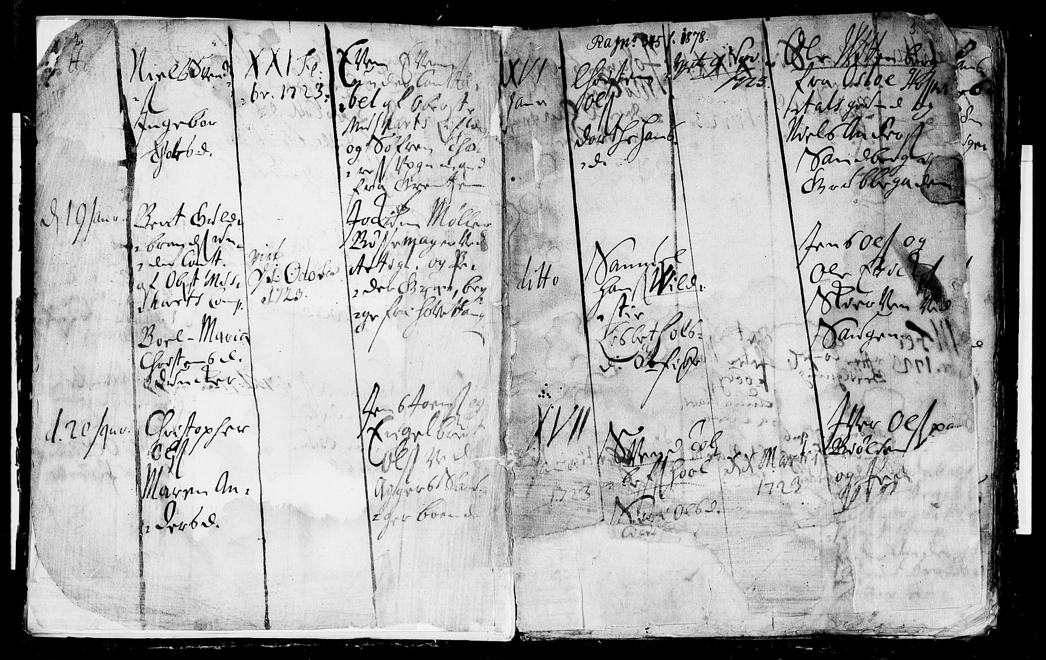 Aker prestekontor kirkebøker, AV/SAO-A-10861/F/L0003: Parish register (official) no. 3, 1723-1731, p. 2-3