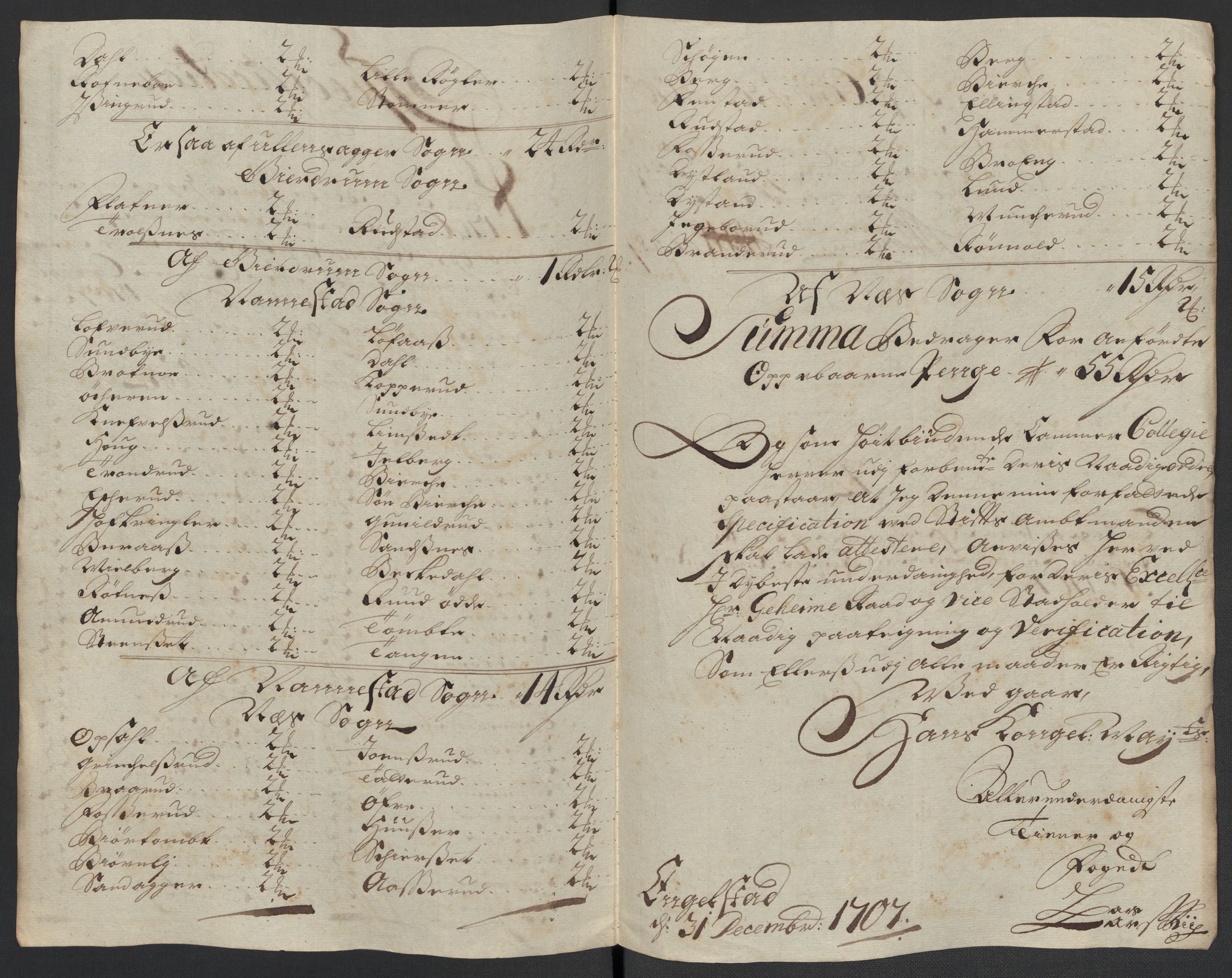 Rentekammeret inntil 1814, Reviderte regnskaper, Fogderegnskap, AV/RA-EA-4092/R12/L0718: Fogderegnskap Øvre Romerike, 1706-1707, p. 425