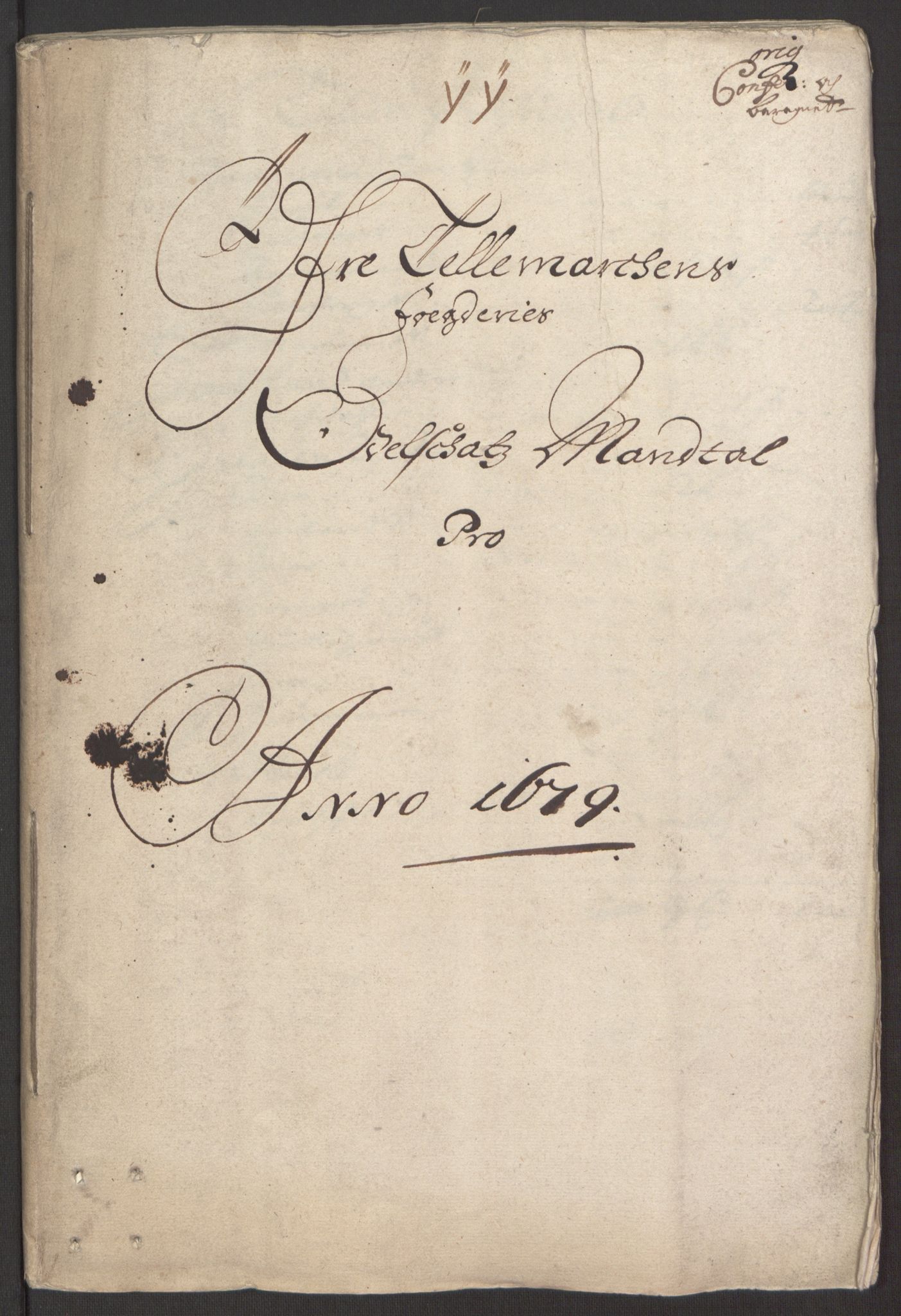Rentekammeret inntil 1814, Reviderte regnskaper, Fogderegnskap, RA/EA-4092/R35/L2073: Fogderegnskap Øvre og Nedre Telemark, 1679, p. 135