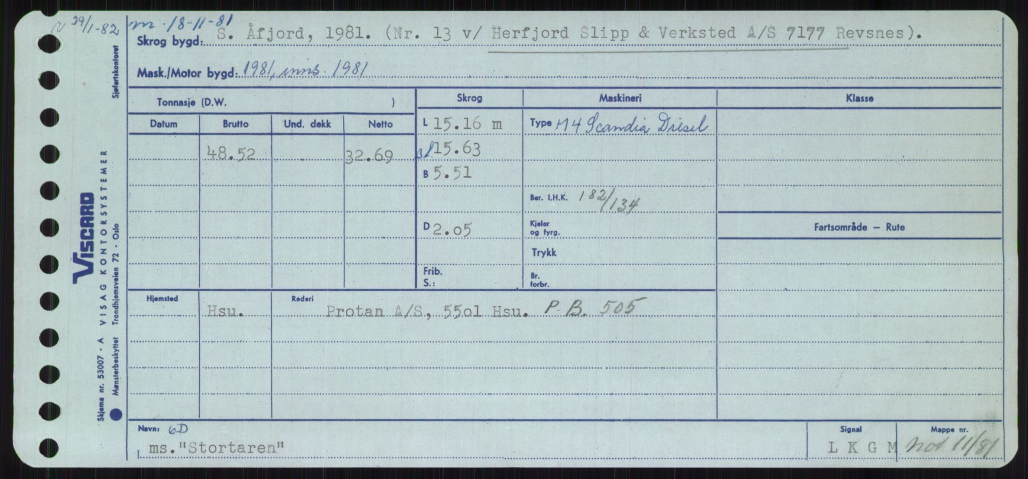 Sjøfartsdirektoratet med forløpere, Skipsmålingen, AV/RA-S-1627/H/Ha/L0005/0002: Fartøy, S-Sven / Fartøy, Skjo-Sven, p. 583