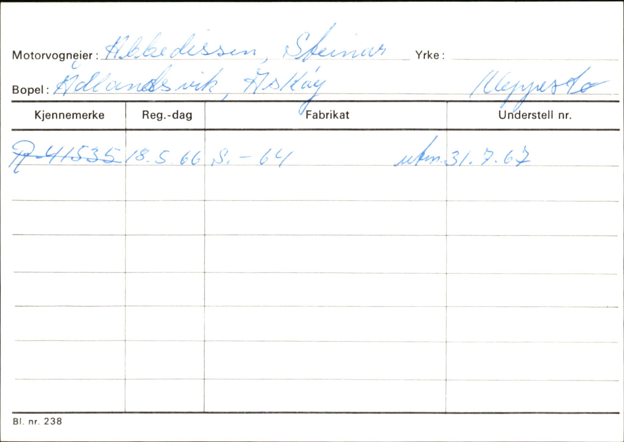 Statens vegvesen, Hordaland vegkontor, AV/SAB-A-5201/2/Ha/L0001: R-eierkort A, 1920-1971, p. 10