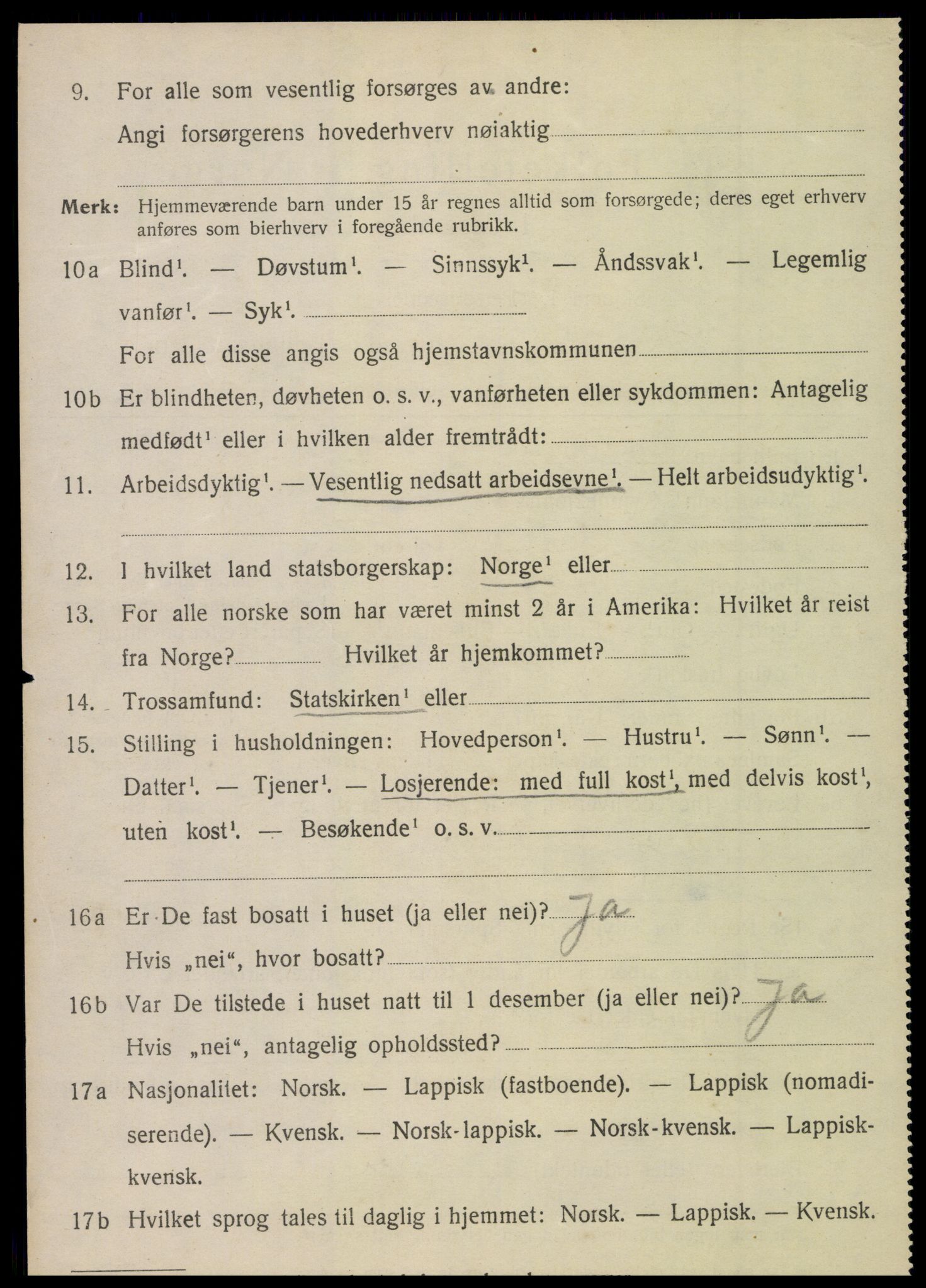 SAT, 1920 census for Vevelstad, 1920, p. 1869