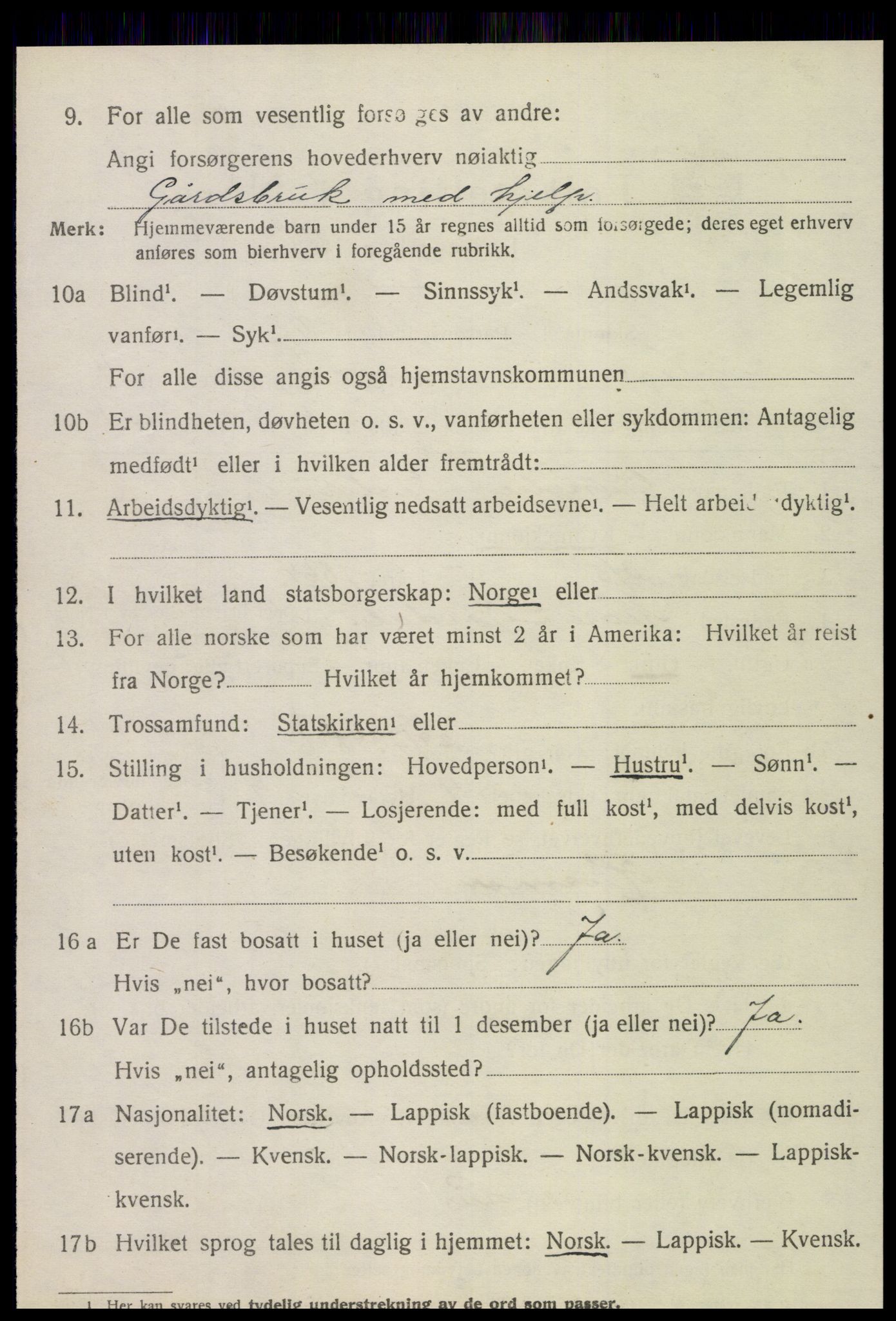 SAT, 1920 census for Hegra, 1920, p. 3375