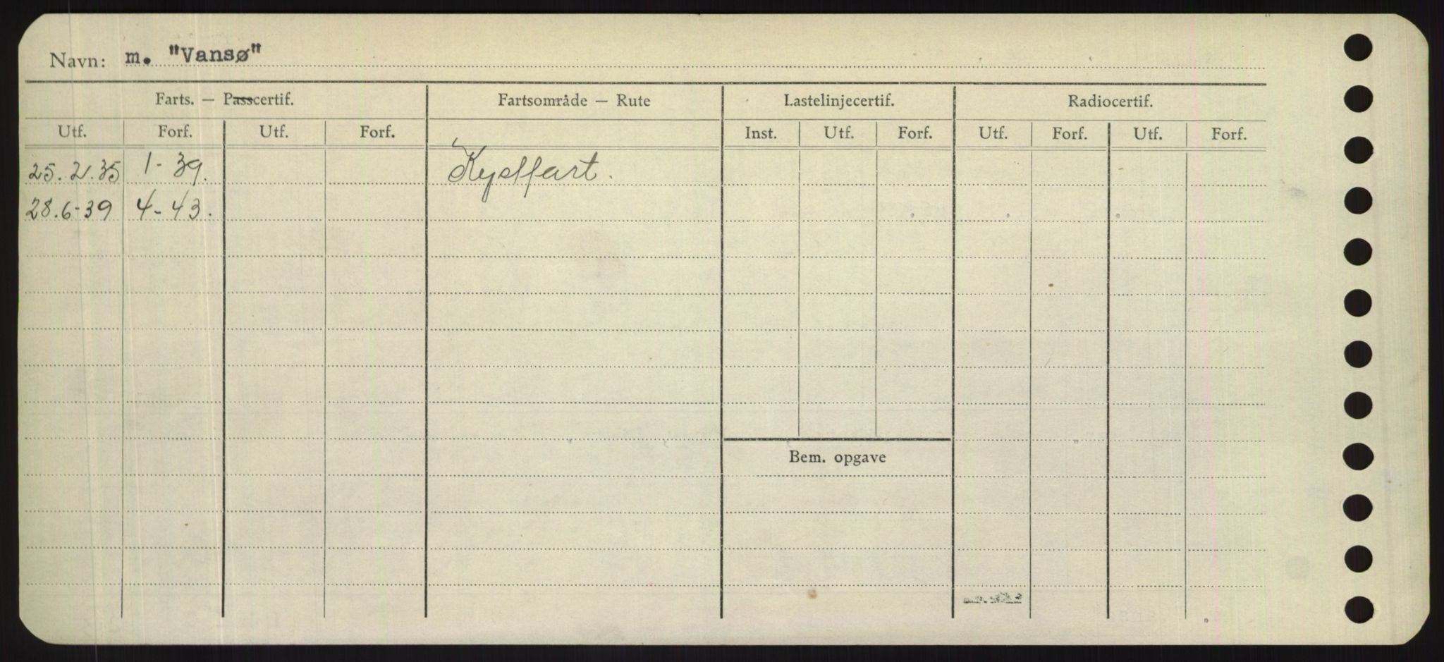 Sjøfartsdirektoratet med forløpere, Skipsmålingen, AV/RA-S-1627/H/Hd/L0040: Fartøy, U-Ve, p. 288