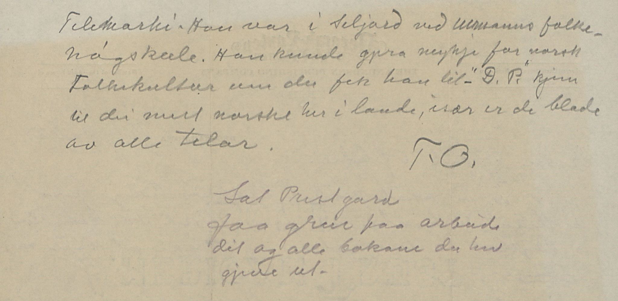 Rikard Berge, TEMU/TGM-A-1003/F/L0016/0023: 529-550 / 550 Slekt- og personalhistorie, om drikkehorn og eventuelt andre gjenstander, 1916-1926