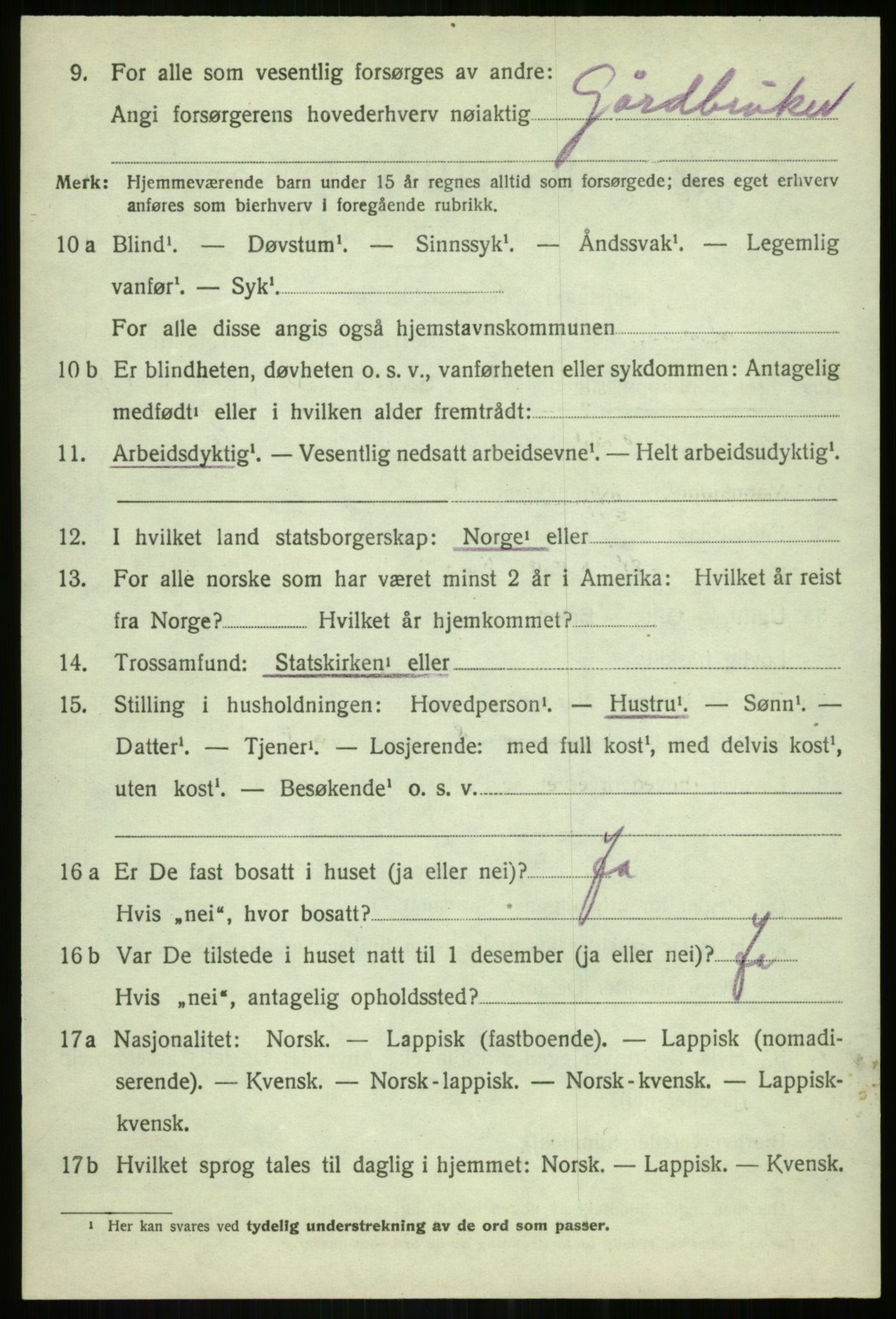 SATØ, 1920 census for Målselv, 1920, p. 2266