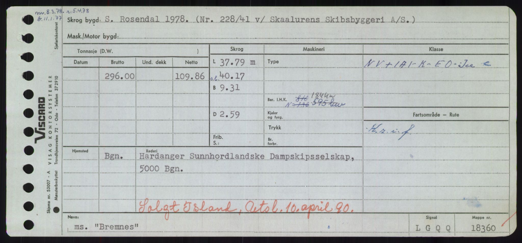 Sjøfartsdirektoratet med forløpere, Skipsmålingen, RA/S-1627/H/Hd/L0005: Fartøy, Br-Byg, p. 219