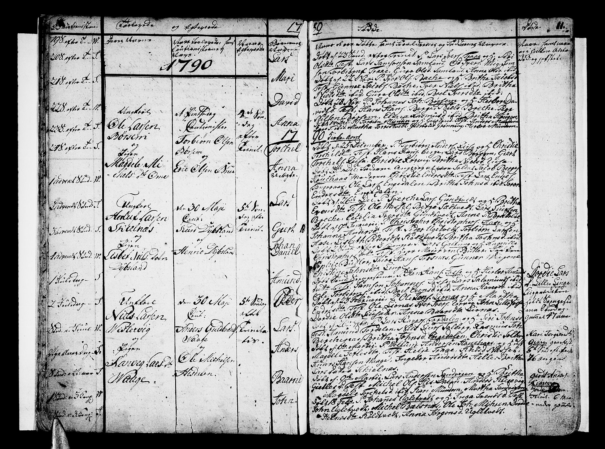 Strandebarm sokneprestembete, SAB/A-78401/H/Haa: Parish register (official) no. A 4, 1788-1817, p. 11