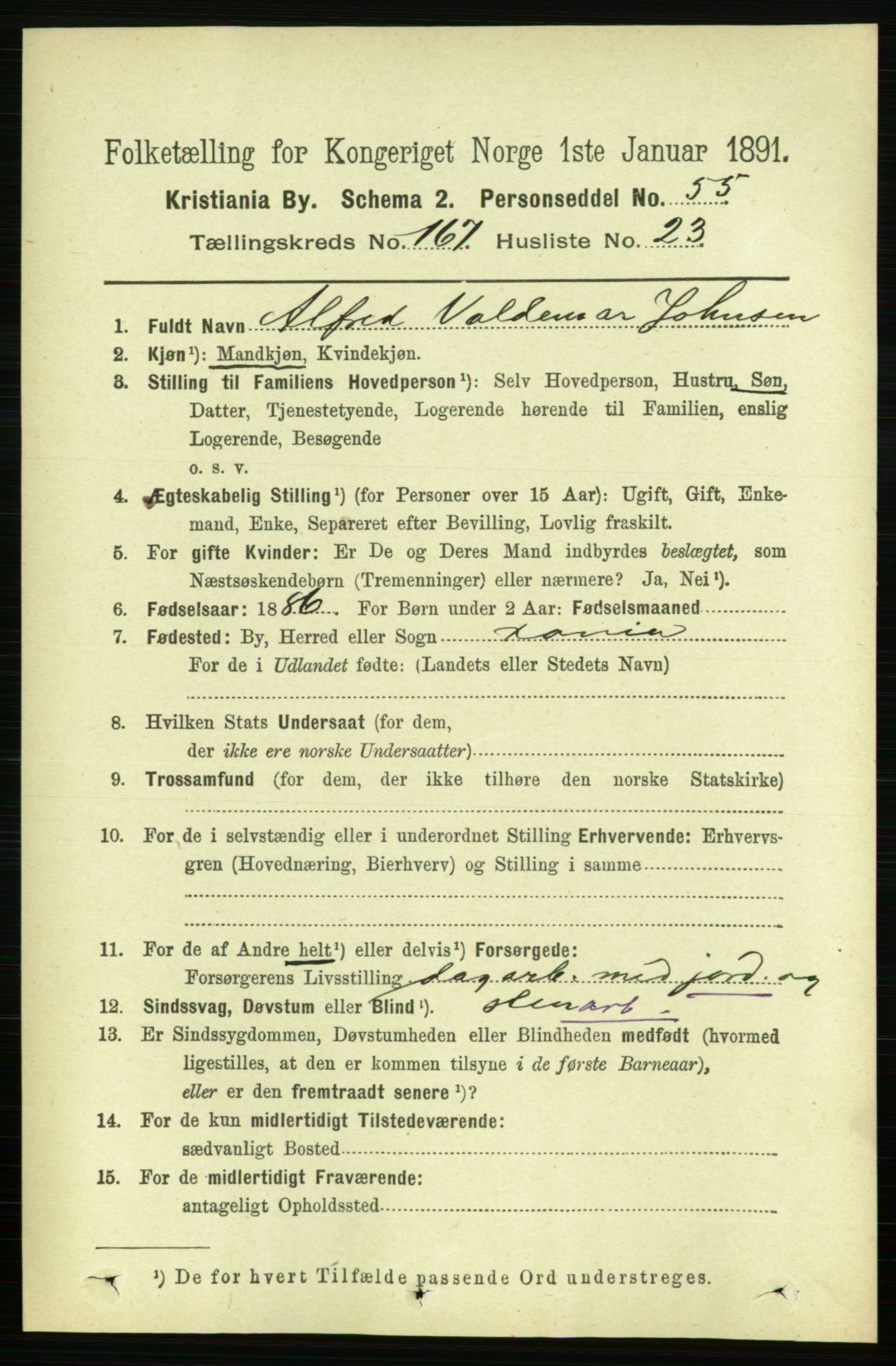 RA, 1891 census for 0301 Kristiania, 1891, p. 97820
