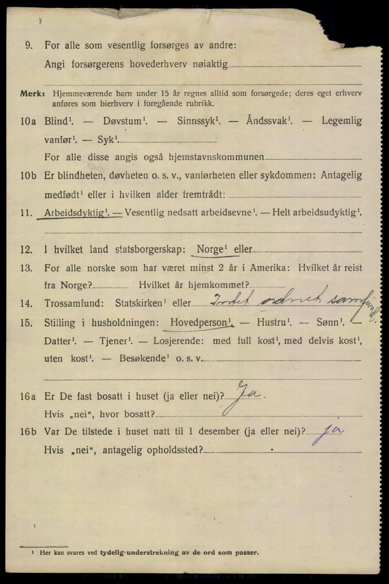 SAKO, 1920 census for Skien, 1920, p. 21227