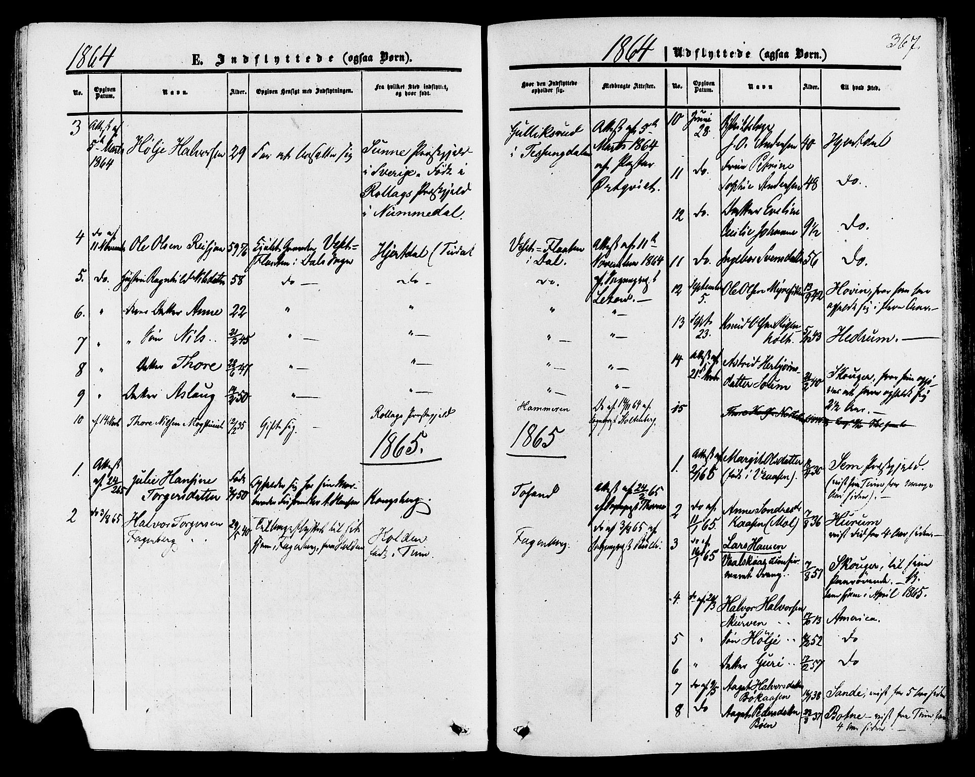 Tinn kirkebøker, SAKO/A-308/F/Fa/L0006: Parish register (official) no. I 6, 1857-1878, p. 367