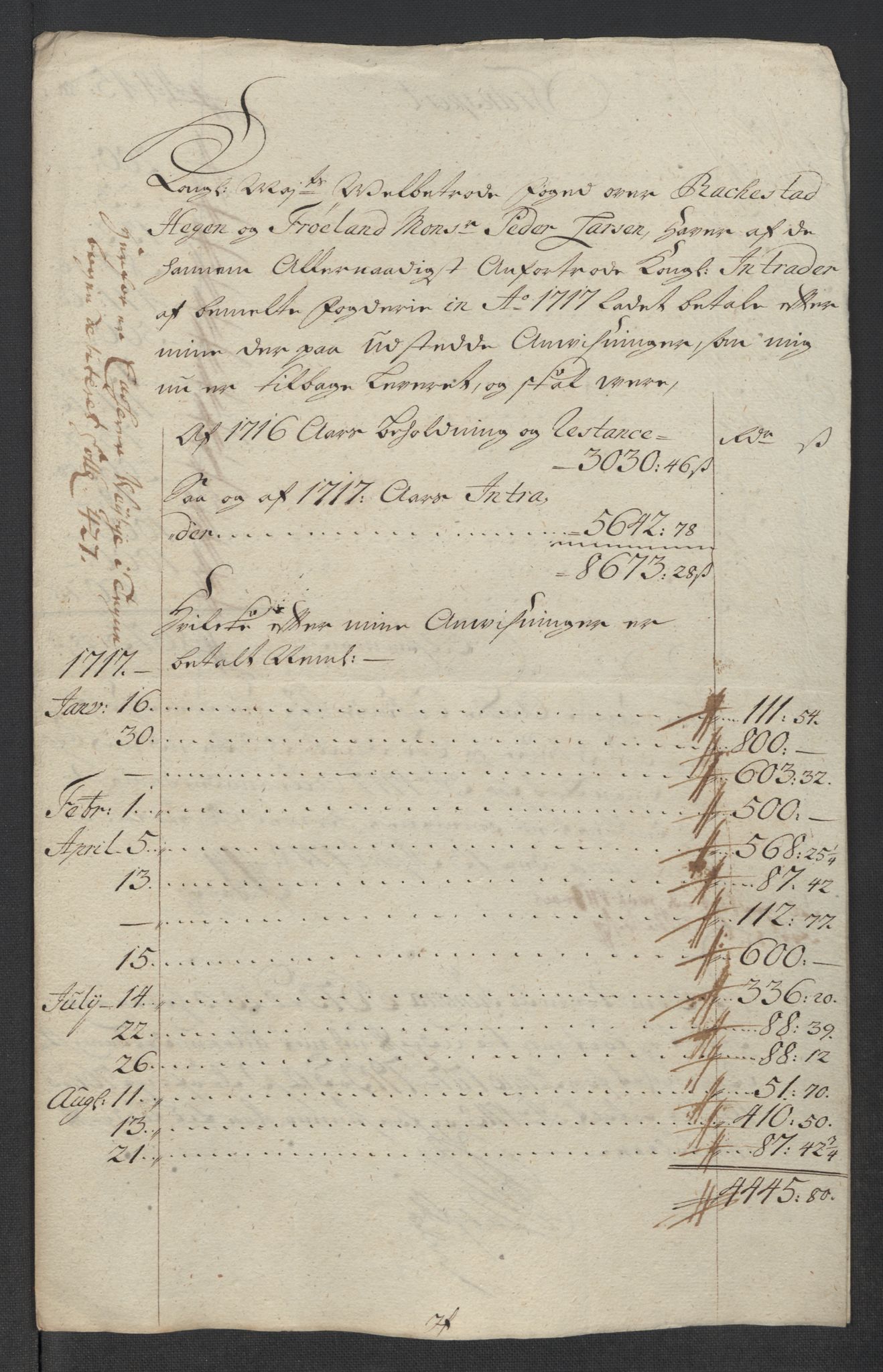 Rentekammeret inntil 1814, Reviderte regnskaper, Fogderegnskap, RA/EA-4092/R07/L0313: Fogderegnskap Rakkestad, Heggen og Frøland, 1717, p. 564