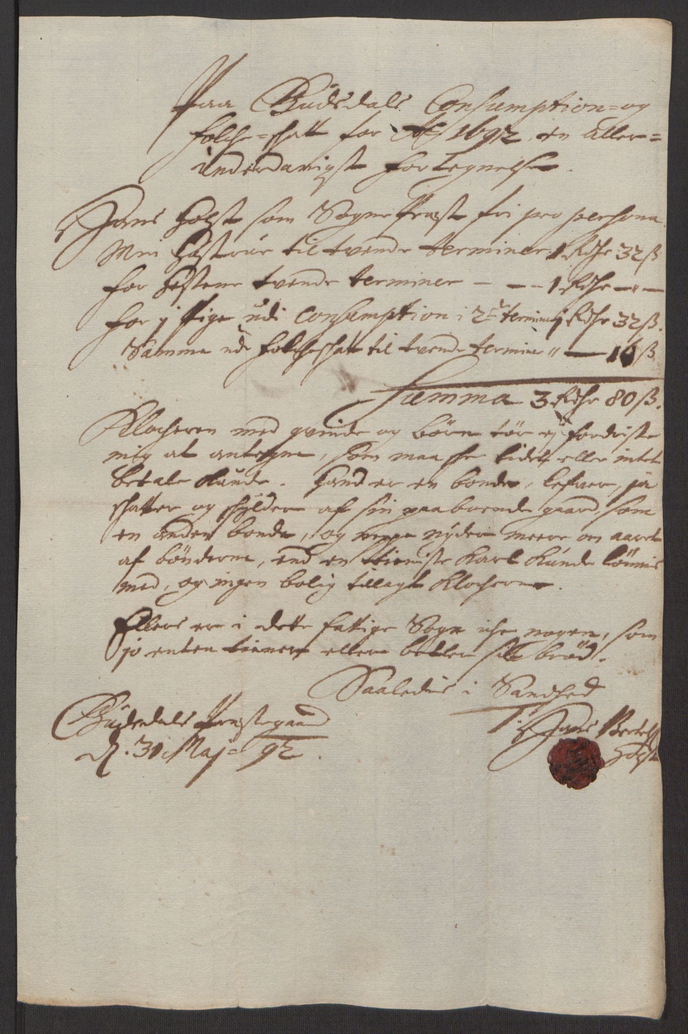 Rentekammeret inntil 1814, Reviderte regnskaper, Fogderegnskap, AV/RA-EA-4092/R17/L1166: Fogderegnskap Gudbrandsdal, 1690-1692, p. 114