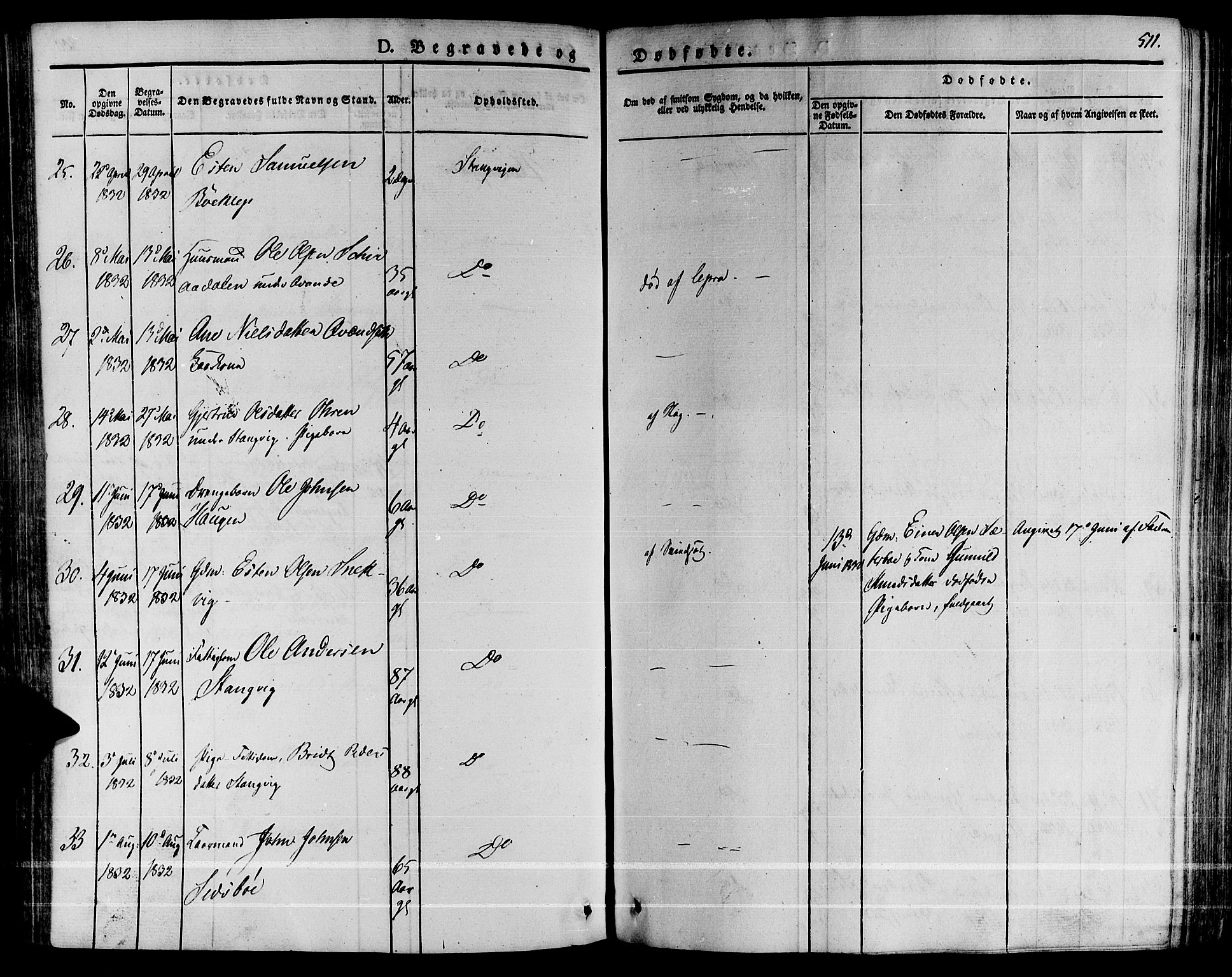 Ministerialprotokoller, klokkerbøker og fødselsregistre - Møre og Romsdal, SAT/A-1454/592/L1024: Parish register (official) no. 592A03 /1, 1831-1849, p. 511