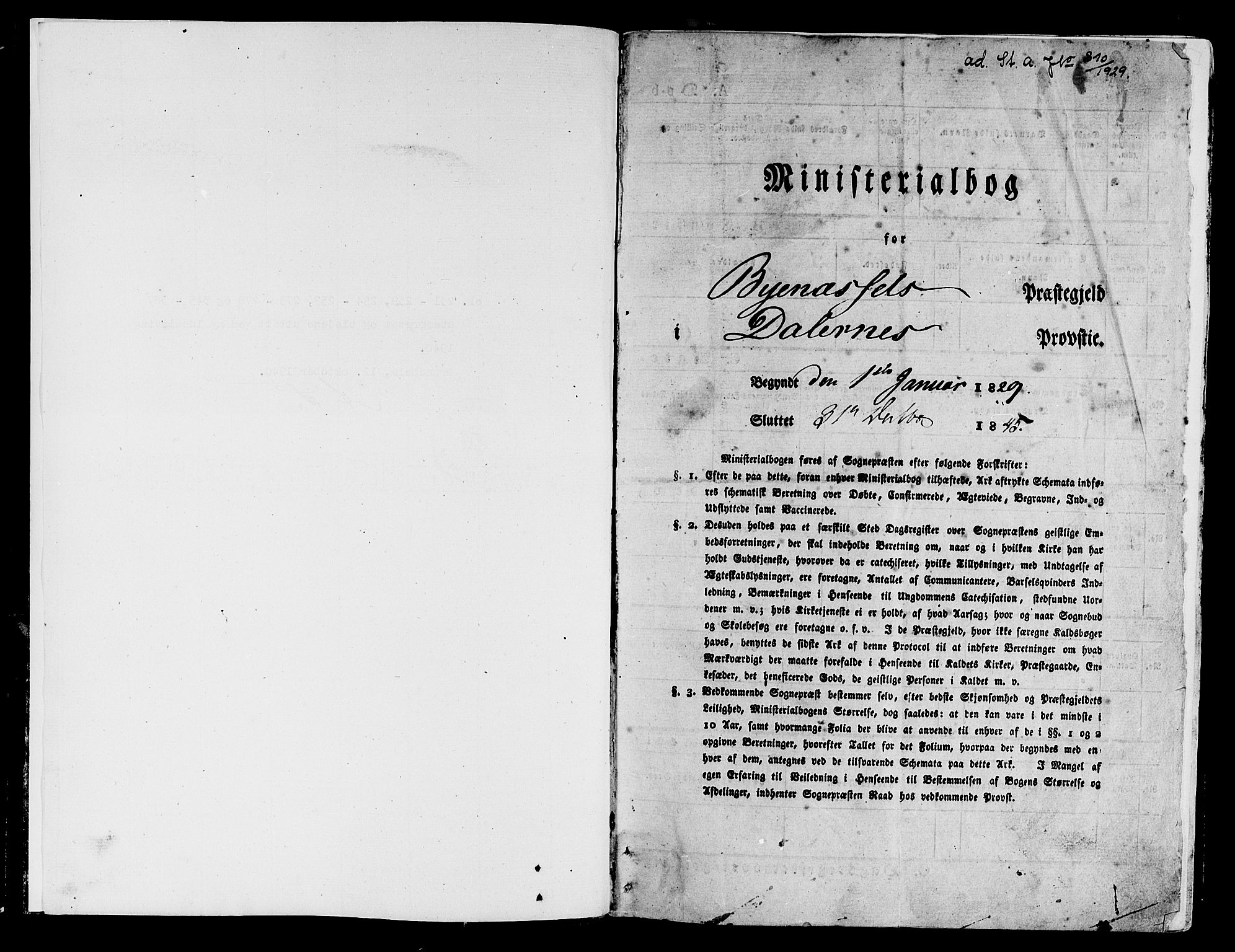 Ministerialprotokoller, klokkerbøker og fødselsregistre - Sør-Trøndelag, SAT/A-1456/612/L0374: Parish register (official) no. 612A07 /1, 1829-1845