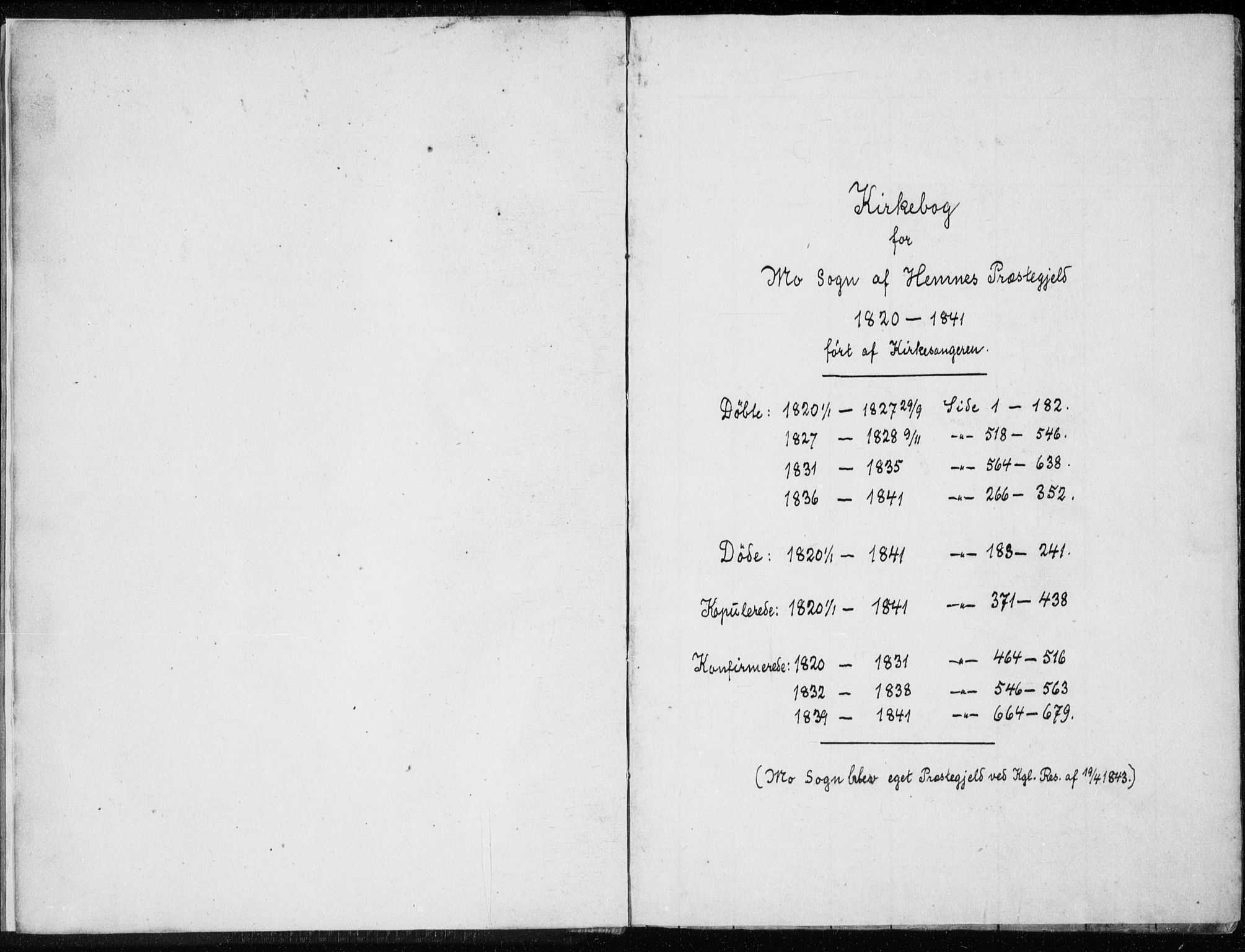 Ministerialprotokoller, klokkerbøker og fødselsregistre - Nordland, AV/SAT-A-1459/827/L0412: Parish register (copy) no. 827C01, 1820-1841