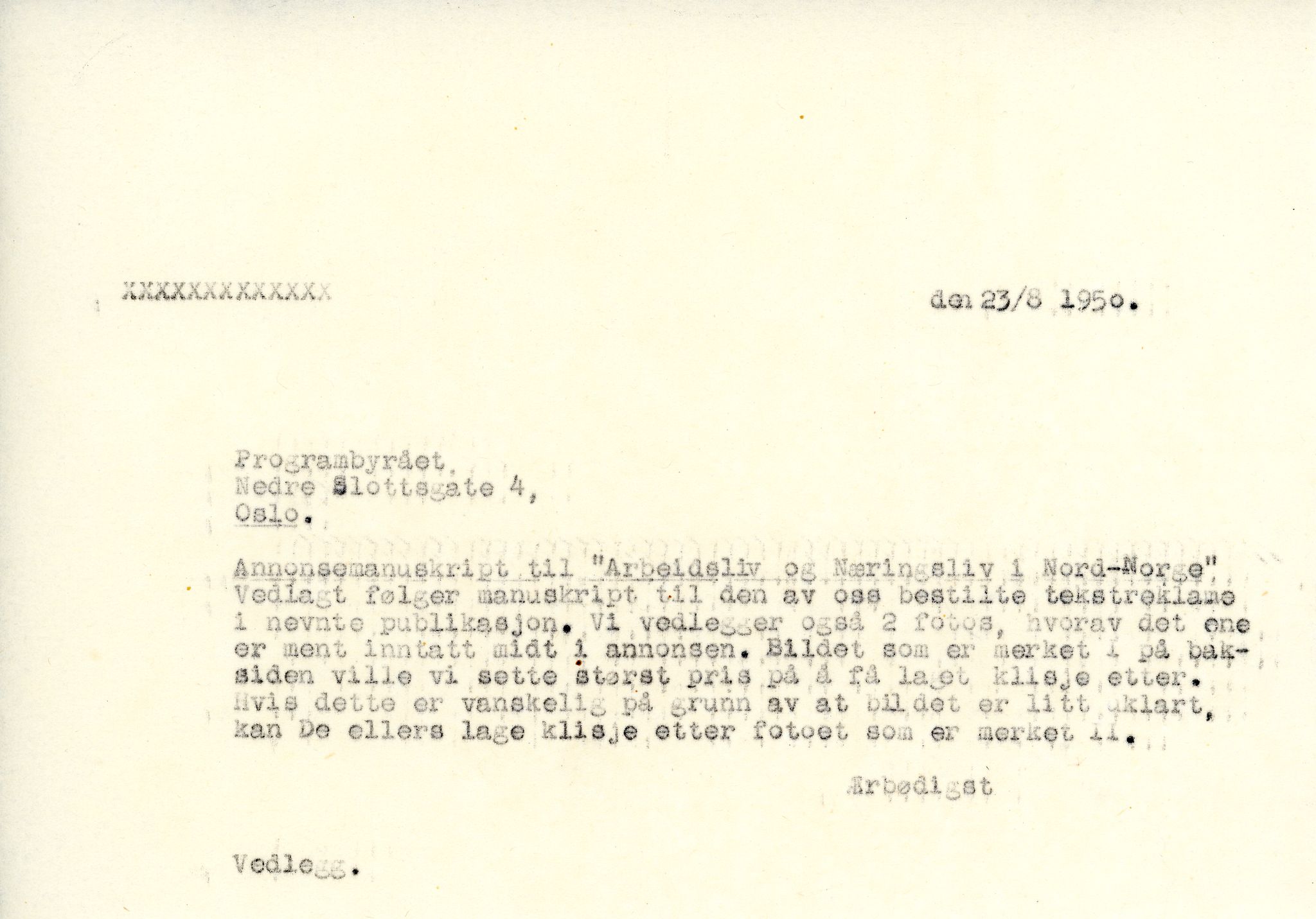 Vardø Fiskersamvirkelag, VAMU/A-0037/D/Da/L0005: Korrespondanse Ma-Re, 1947-1950