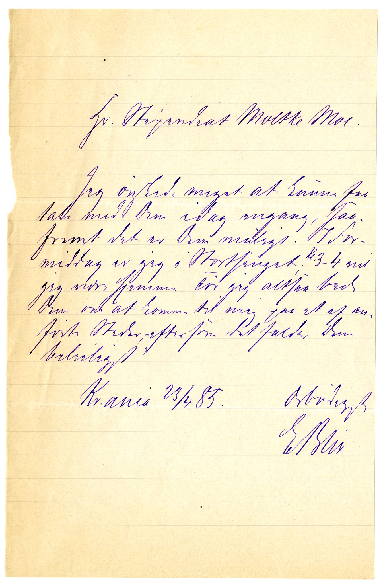 Diderik Maria Aalls brevsamling, NF/Ark-1023/F/L0002: D.M. Aalls brevsamling. B - C, 1799-1889, p. 19