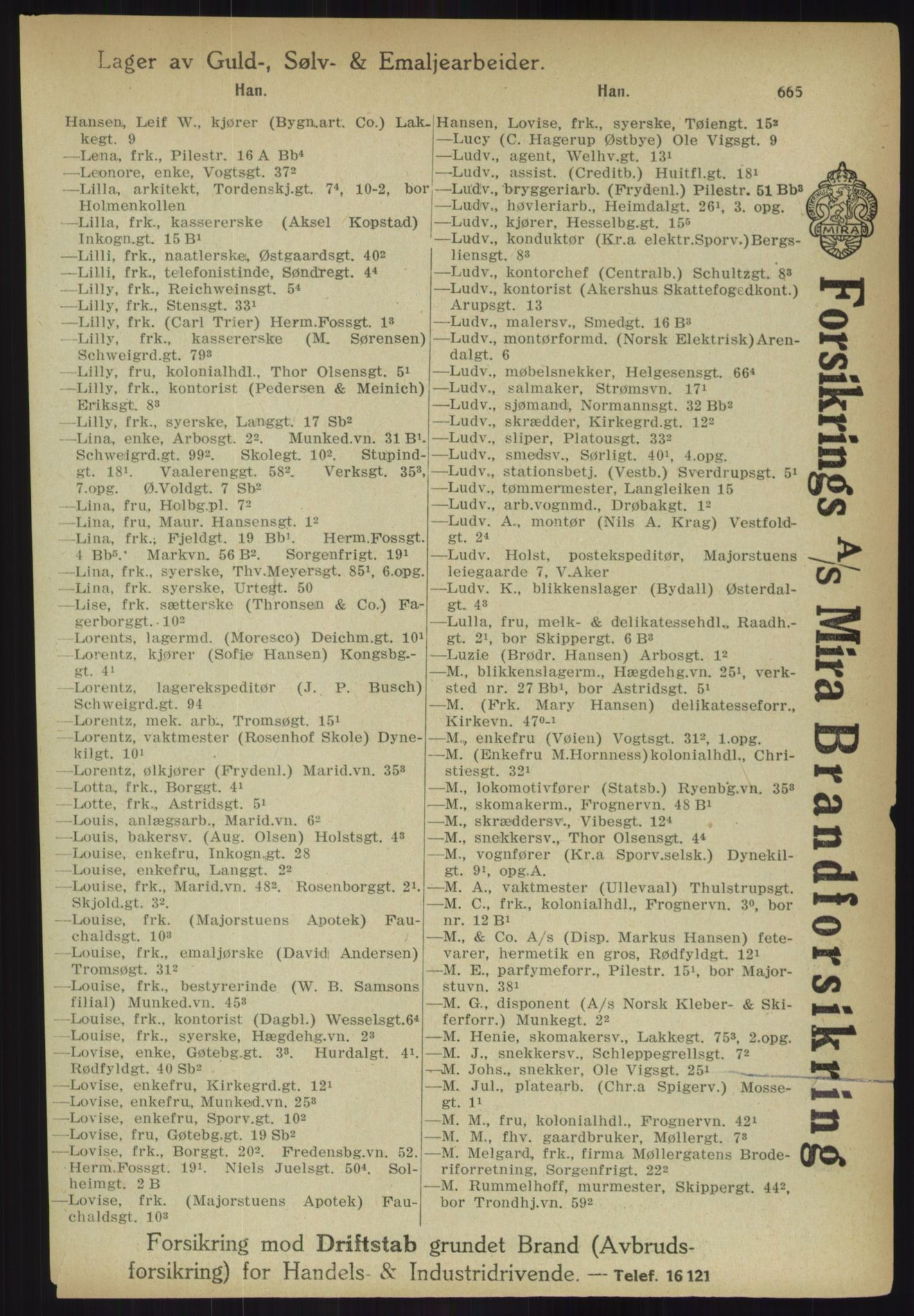 Kristiania/Oslo adressebok, PUBL/-, 1918, p. 690