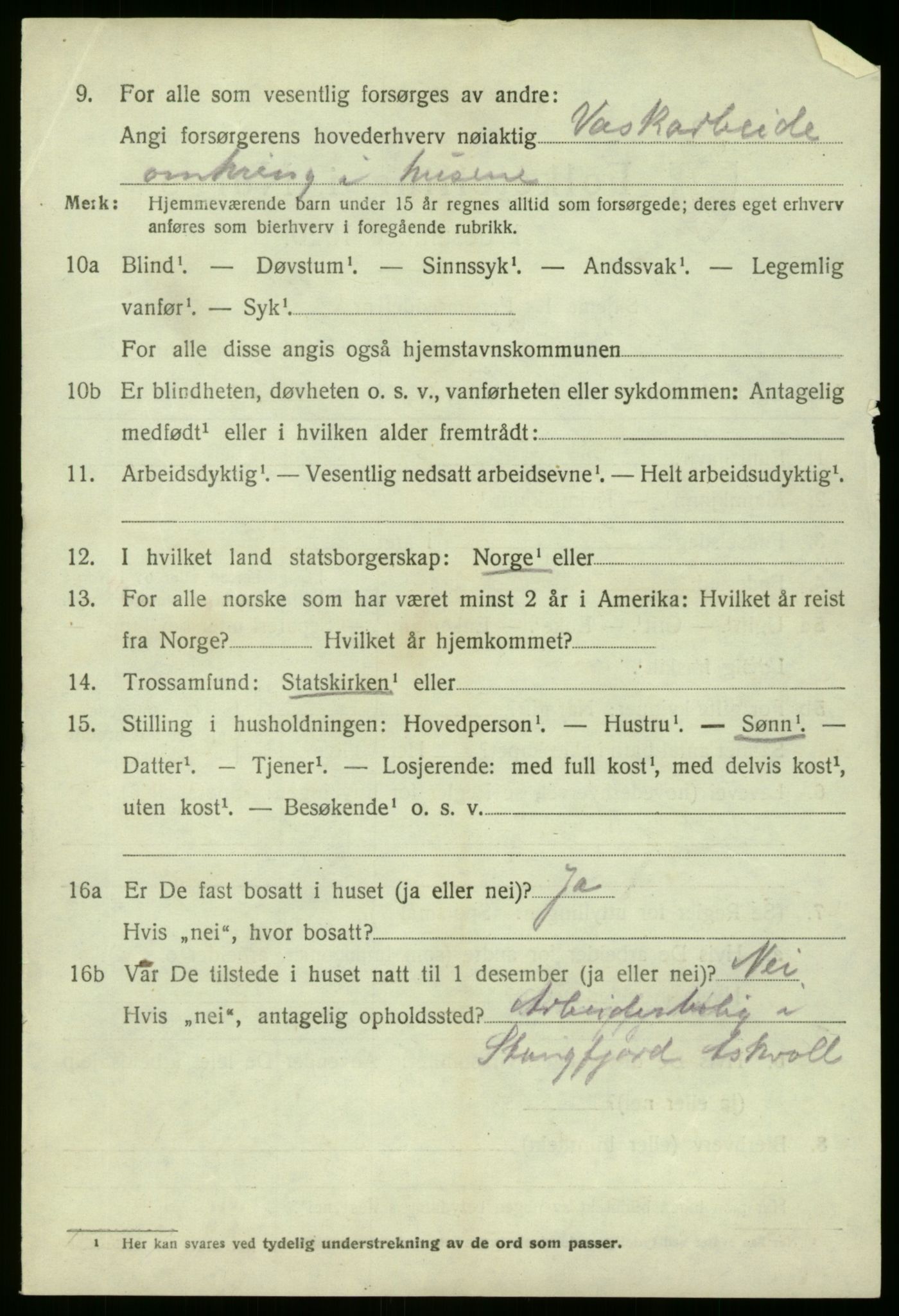 SAB, 1920 census for Askvoll, 1920, p. 1557