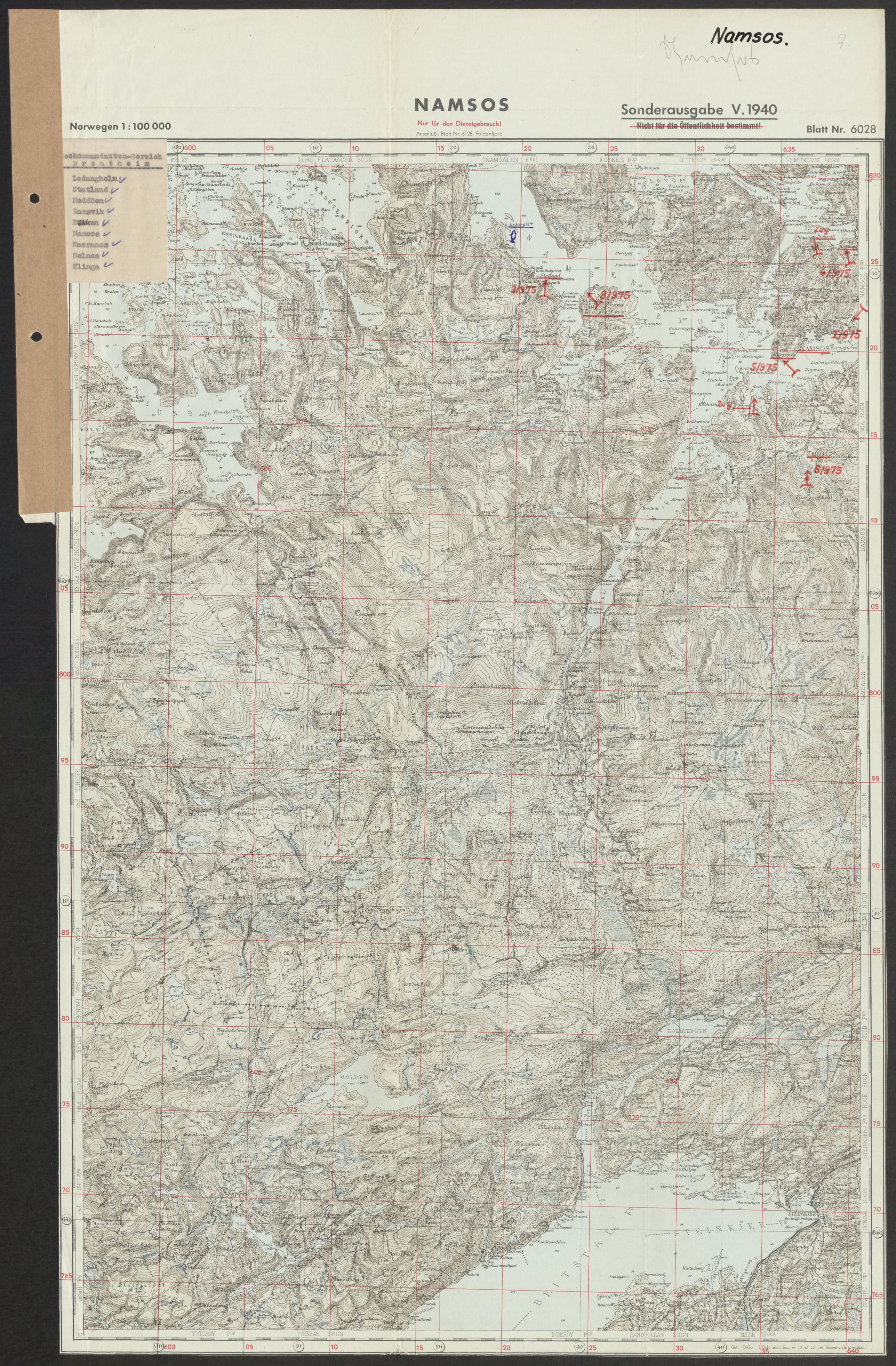 Forsvaret, Generalinspektør og sjefen for Kystartilleriet, AV/RA-RAFA-2045/F/Fa/L0016: Tyske oversiktskarter over festningsanlegg, 1940-1945, p. 269