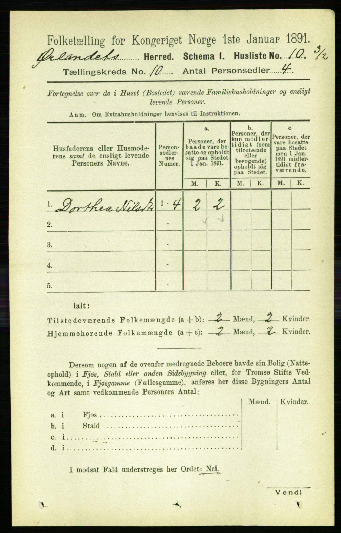 RA, 1891 census for 1621 Ørland, 1891, p. 4112