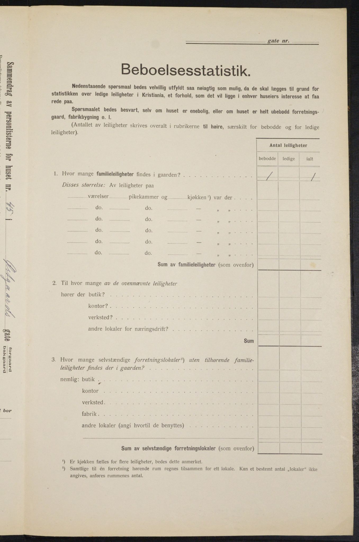 OBA, Municipal Census 1912 for Kristiania, 1912, p. 129380